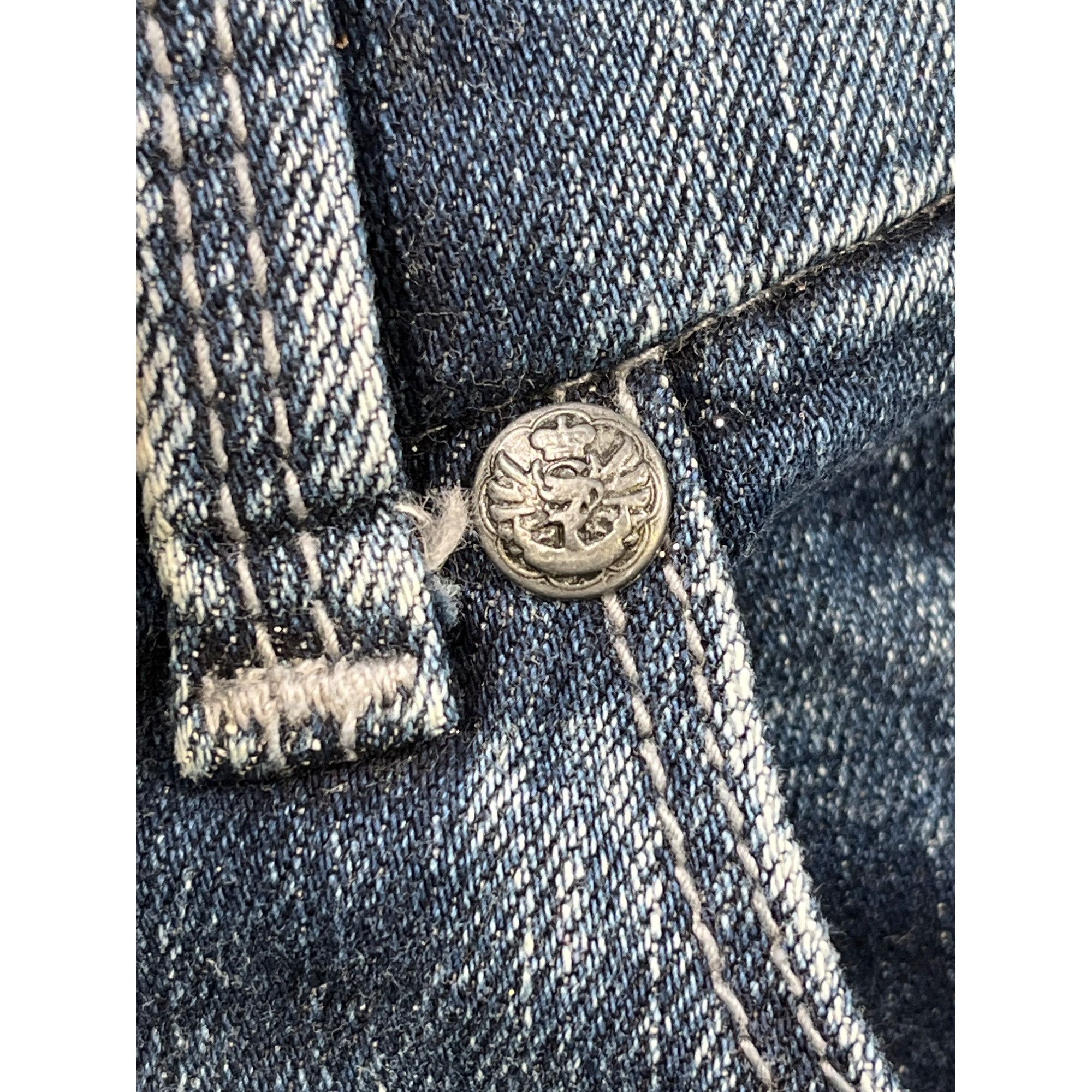 7 For All Mankind 7 For All Mankind SKU 7571 Womens Distressed Blue Denim Jean Size 22" - 15 Thumbnail