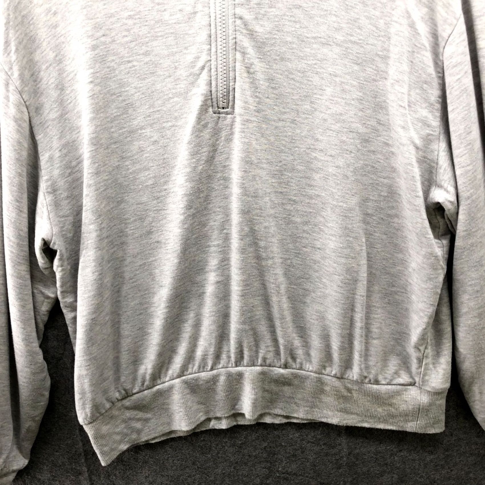Lou & Grey Lou & Grey Signaturesoft Sweatshirt Womens MP Gray Collared 1/4 Zip Lightweight Size M / US 6-8 / IT 42-44 - 4 Thumbnail
