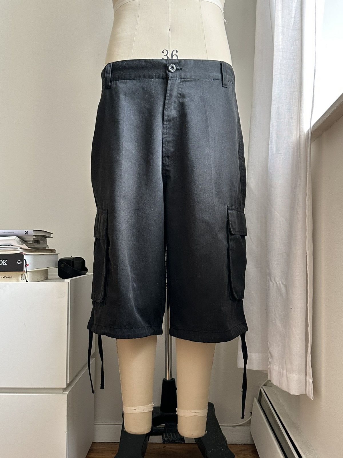 Baggy Black Jorts | Grailed