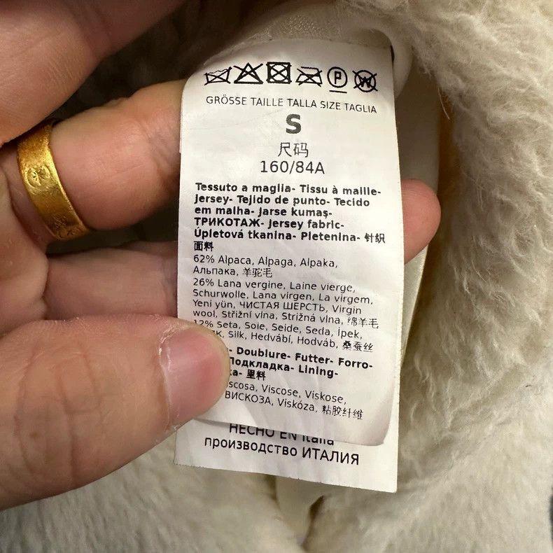 Max Mara Max Mara White Alpaca Teddy Coat Size S / US 4 / IT 40 - 3 Thumbnail