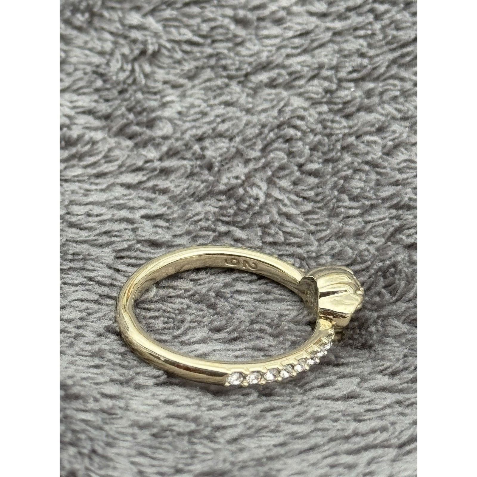 Versace Versace medusa head logo crystal gold ring Size ONE SIZE - 6 Thumbnail