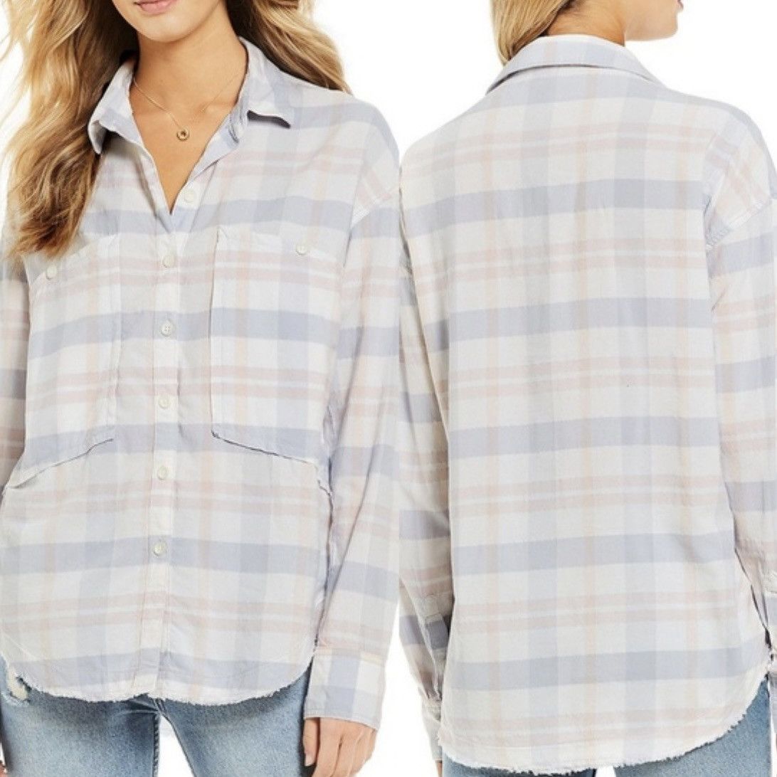 Free People Free People Loveland Plaid Shirt Size XS Size XS / US 0-2 / IT 36-38 - 2 Thumbnail