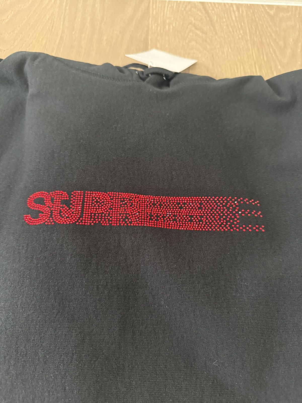 Supreme × Swarovski Supreme Swarovski Black Motion Logo Hoodie Sweatshirt Large Size US L / EU 52-54 / 3 - 2 Thumbnail
