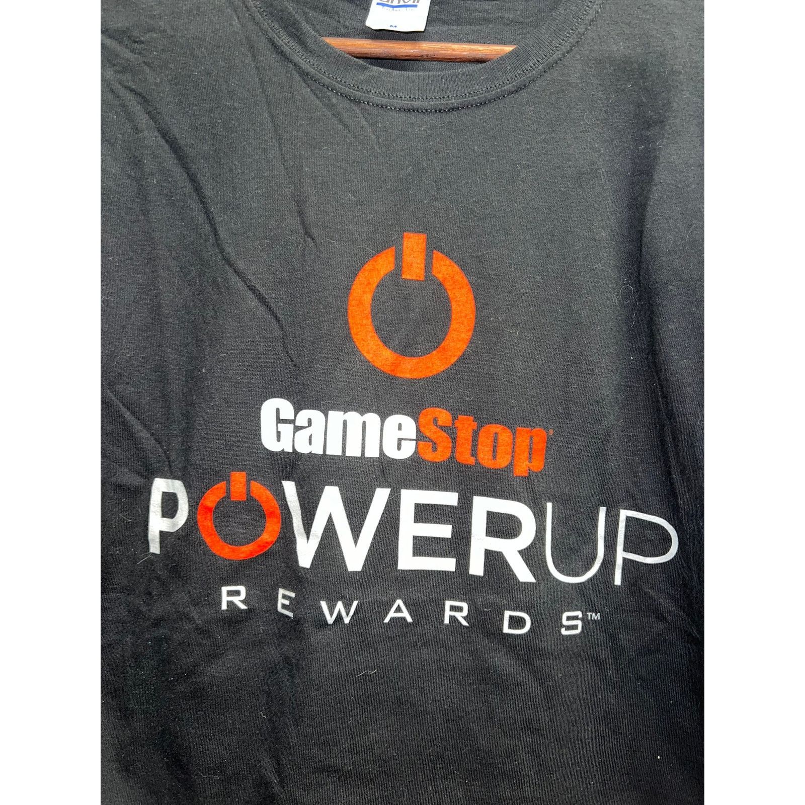 Anvil Vintage Gamestop Shirt Powerup Rewards Power Up Tee Medium Size US M / EU 48-50 / 2 - 2 Thumbnail