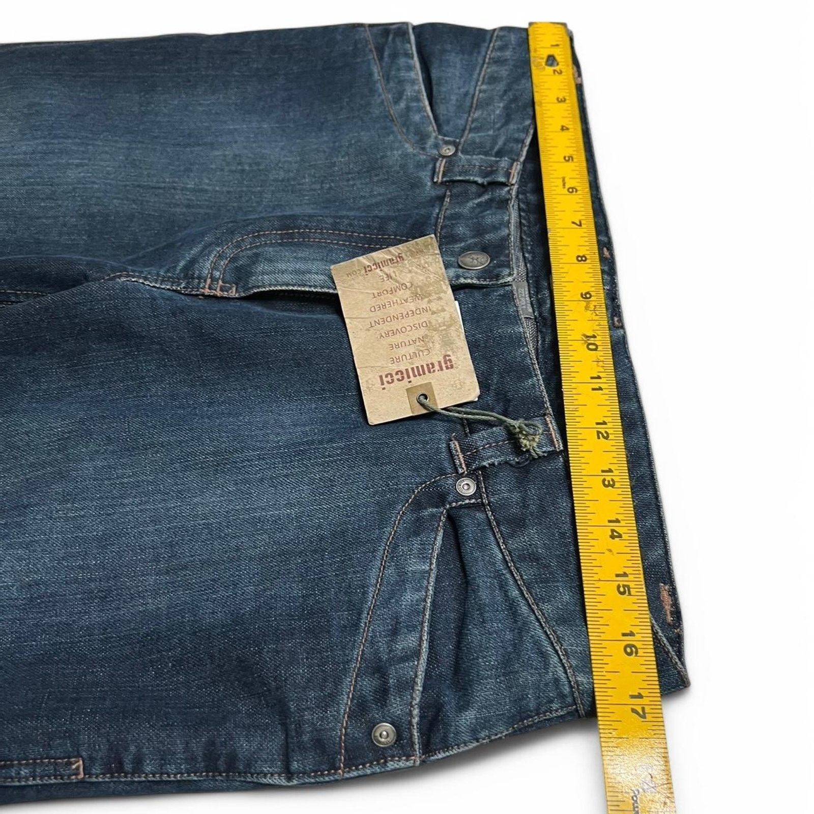 Gramicci Vintage Gramicci Women’s Flared Y2K Dark Denim Jeans NWT - 8 Size 30" / US 8 / IT 44 - 8 Thumbnail