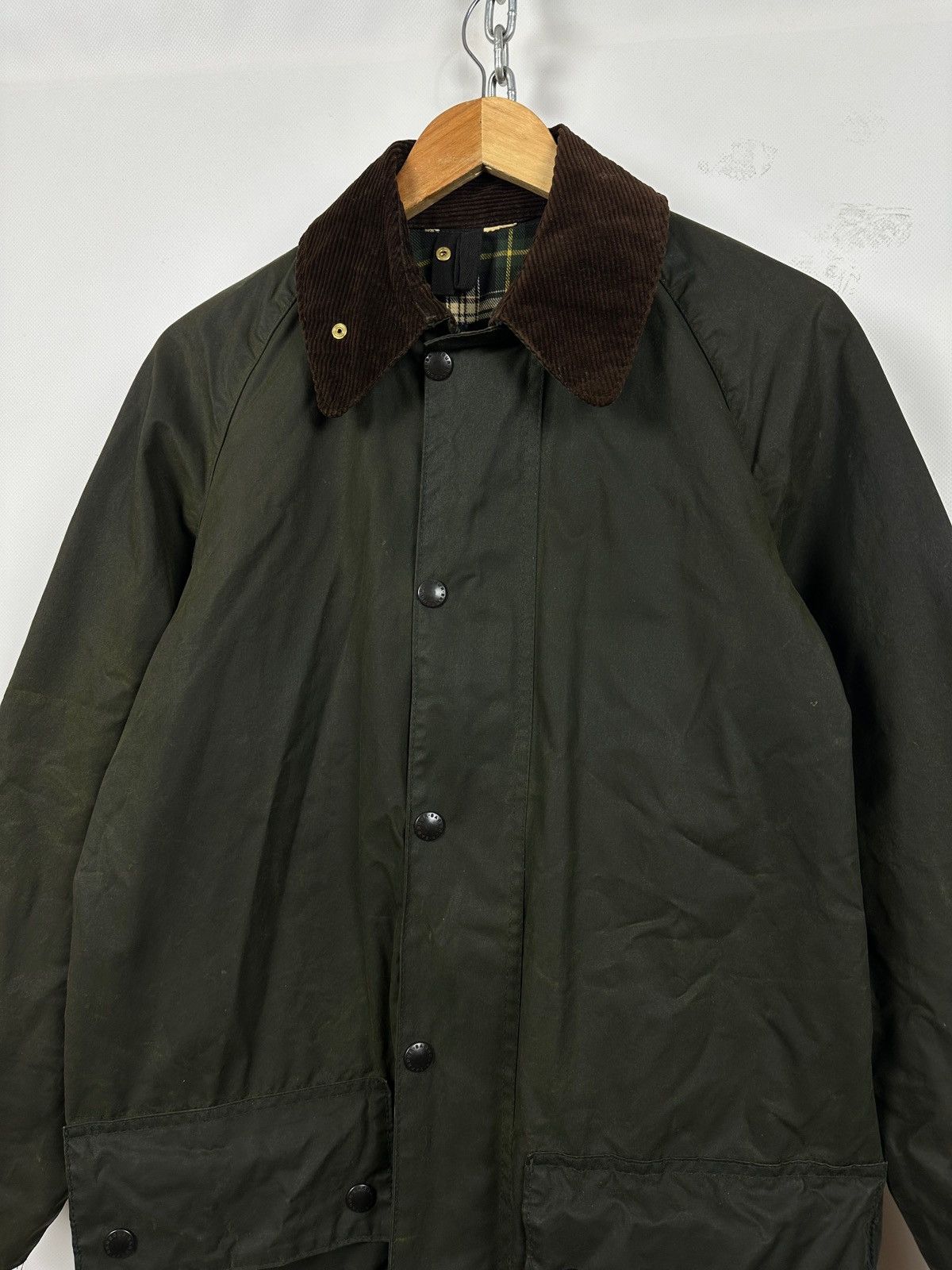 Barbour Vintage Barbour Gamefair Waxed Olive Green Coat Jacket Size US S / EU 44-46 / 1 - 5 Thumbnail
