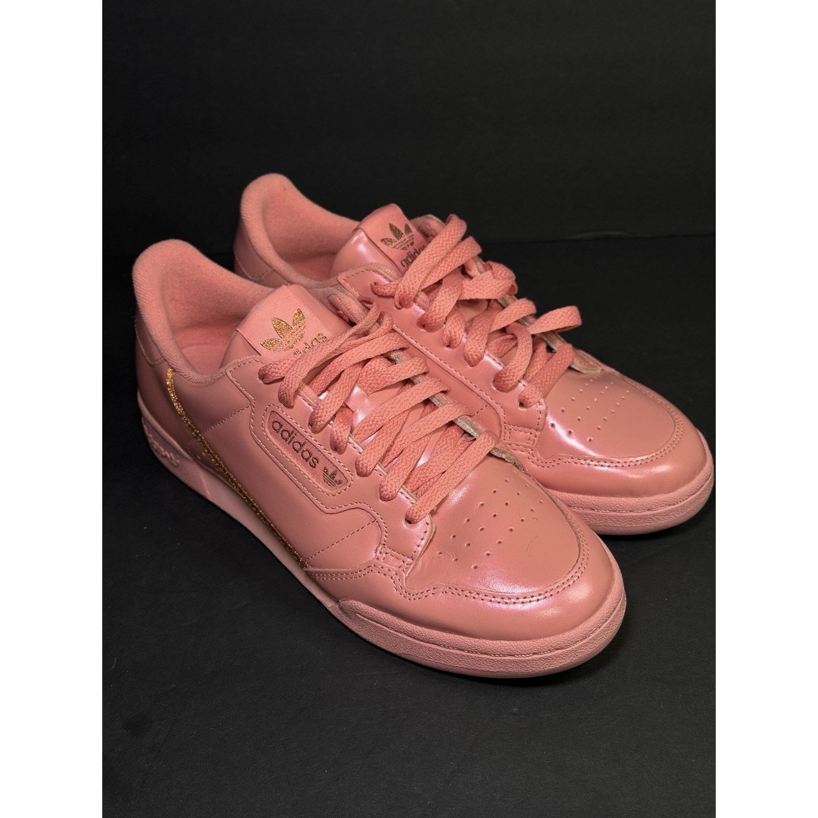 Adidas Adidas Womens Pink Metalic Leather Athletic Shoes Size 9 Size US 9 / IT 39 - 6 Thumbnail