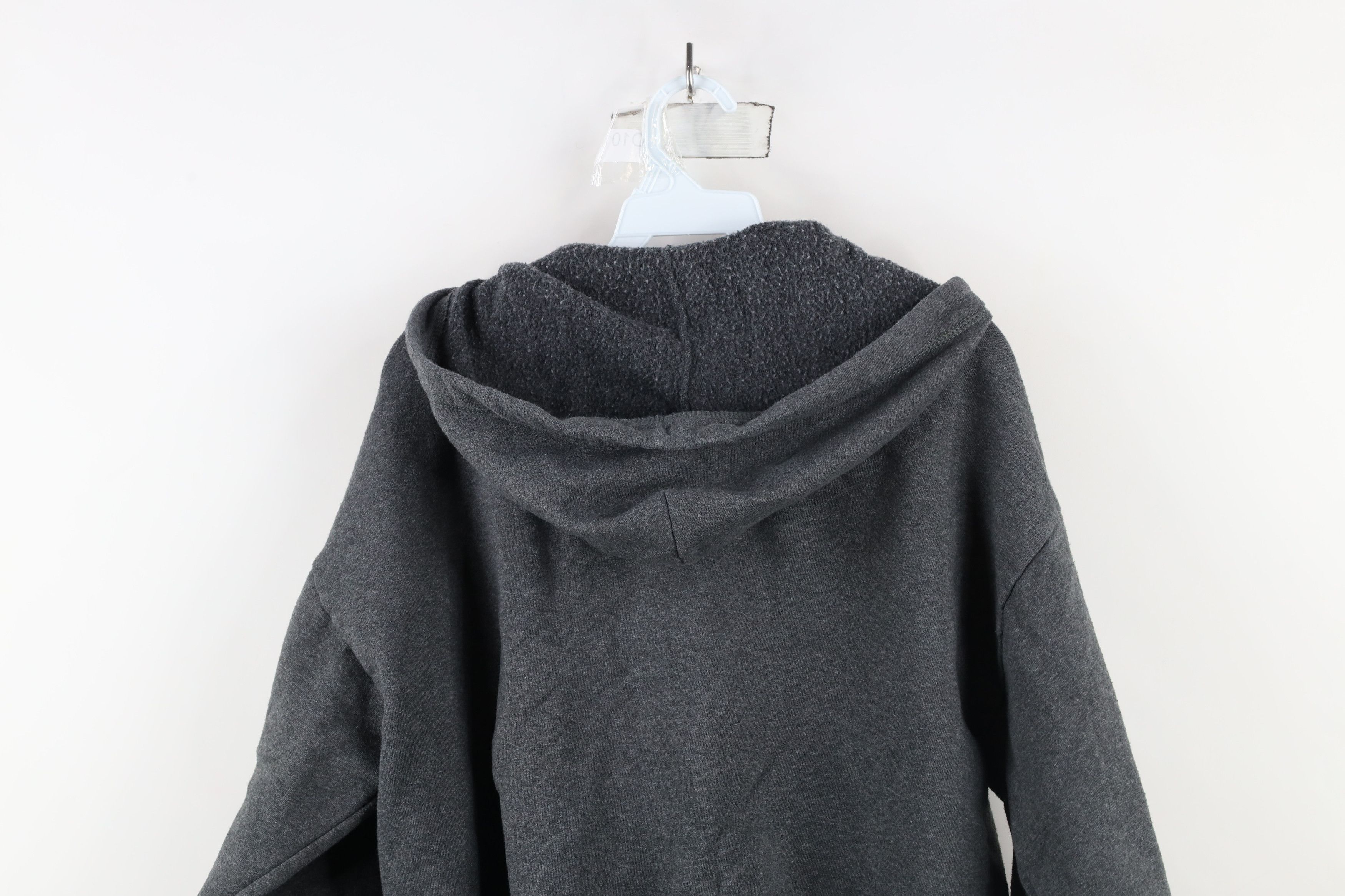 Vintage Vintage 90s Streetwear Blank Full Zip Hoodie Sweatshirt Gray Size US M / EU 48-50 / 2 - 9 Thumbnail