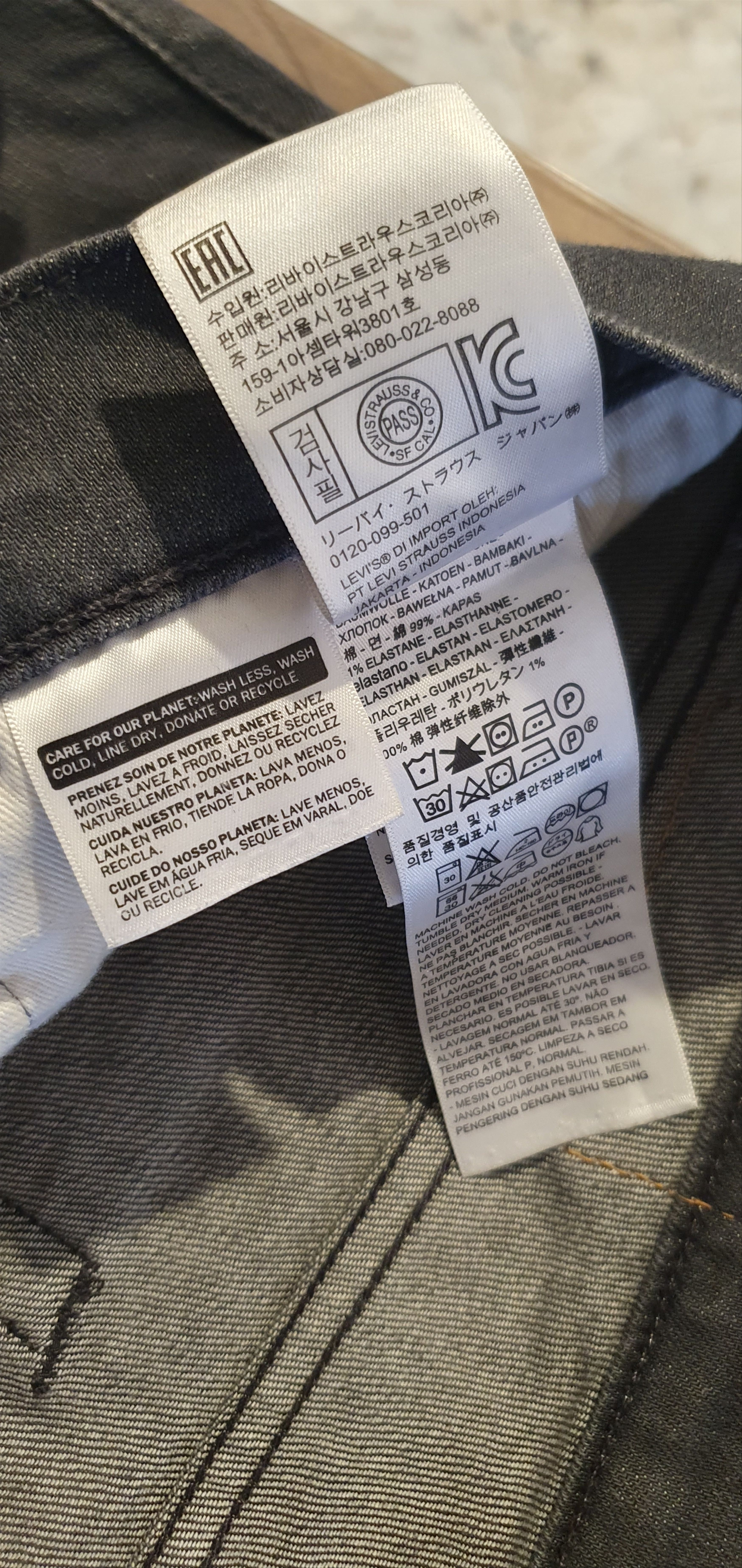 Levi's Levi's jeans for men 511 dark grey W36 L32 Size US 30 / EU 46 - 3 Thumbnail