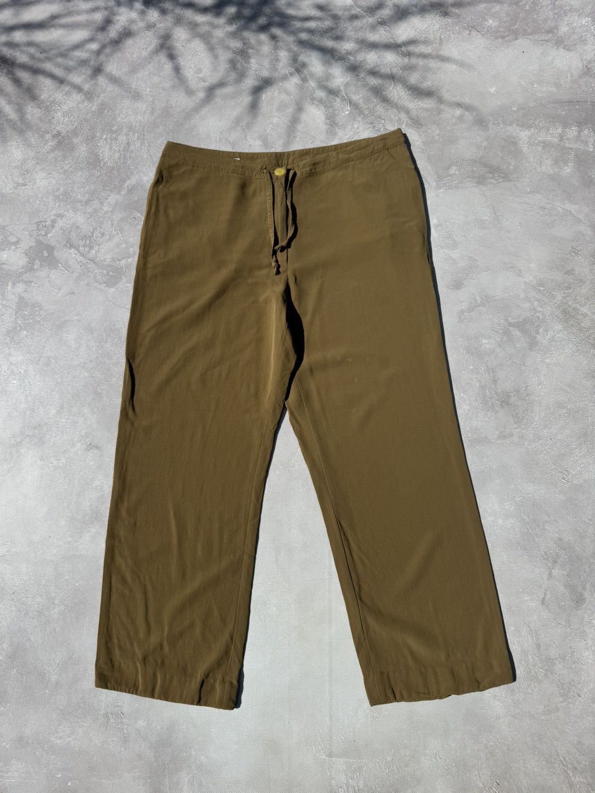 Dries Van Noten Vintage Dries Van Noten Woman's Rayon Baggy Pants Size 30" / US 8 / IT 44 - 1 Thumbnail