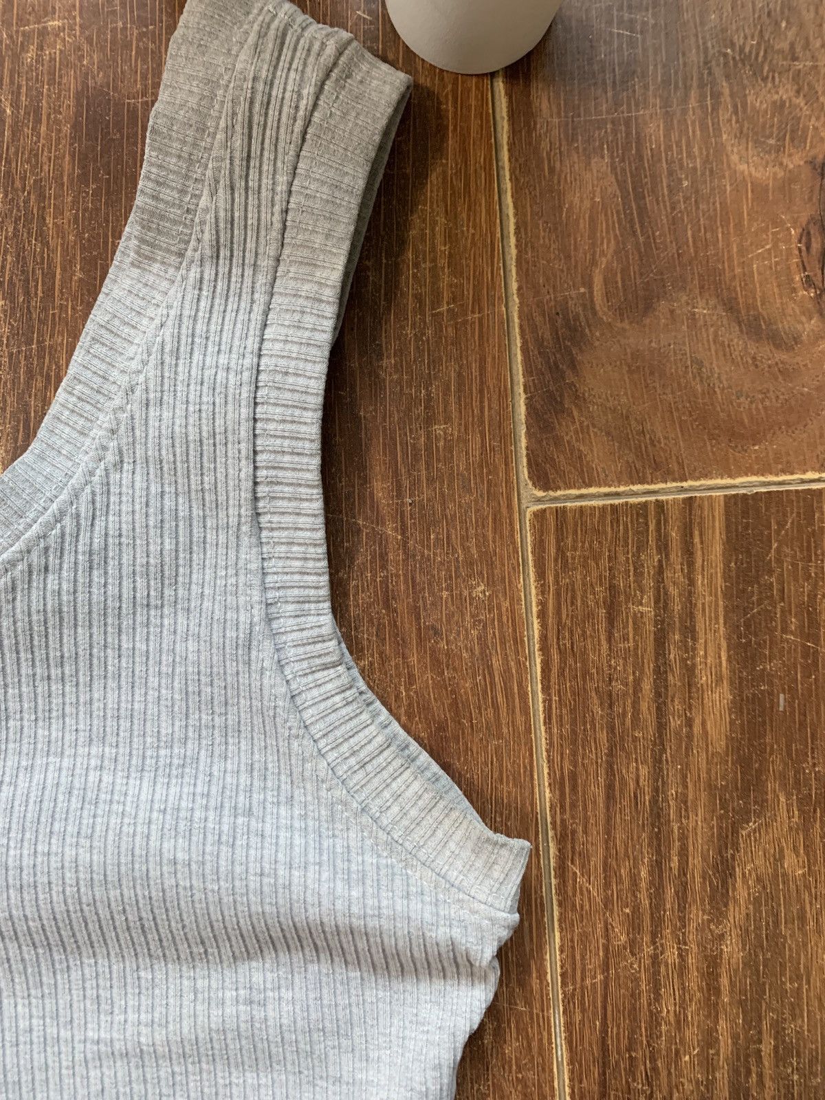 Nike × Vintage Nike Y2K Ribbed Tank Top Center Swoosh Size XS / US 0-2 / IT 36-38 - 4 Thumbnail