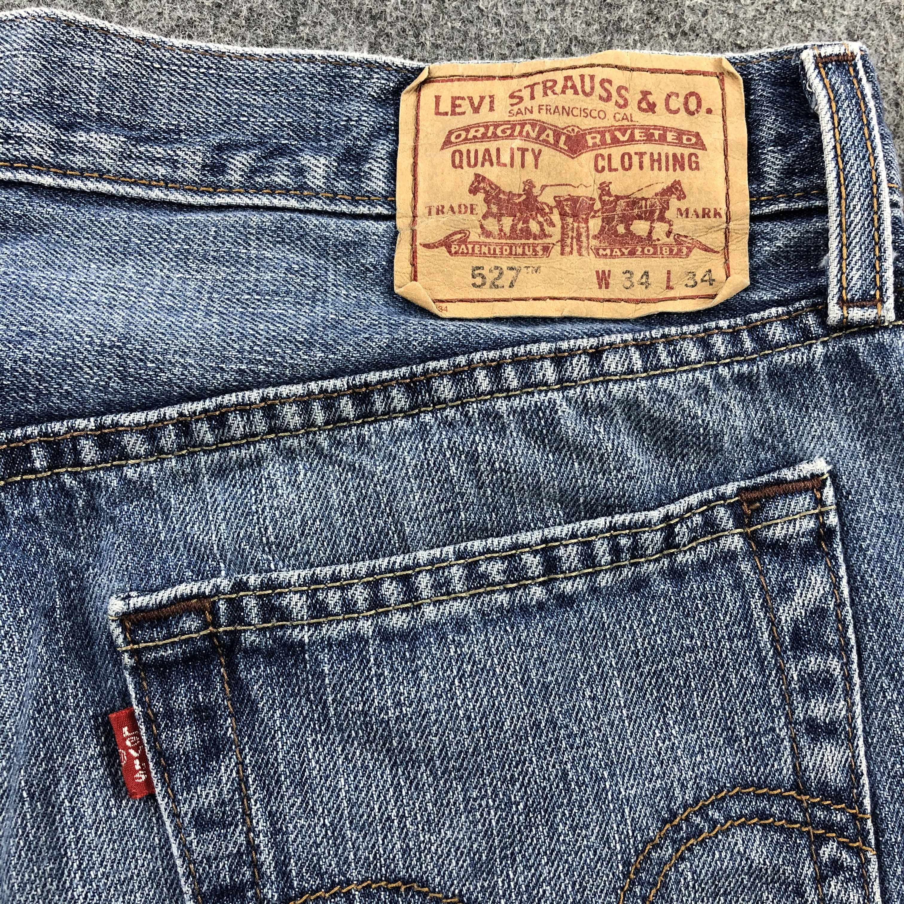 Levi's × Vintage Vintage Blue Wash Levis 527 Flare Jeans-JM1729 Size US 35 - 6 Thumbnail