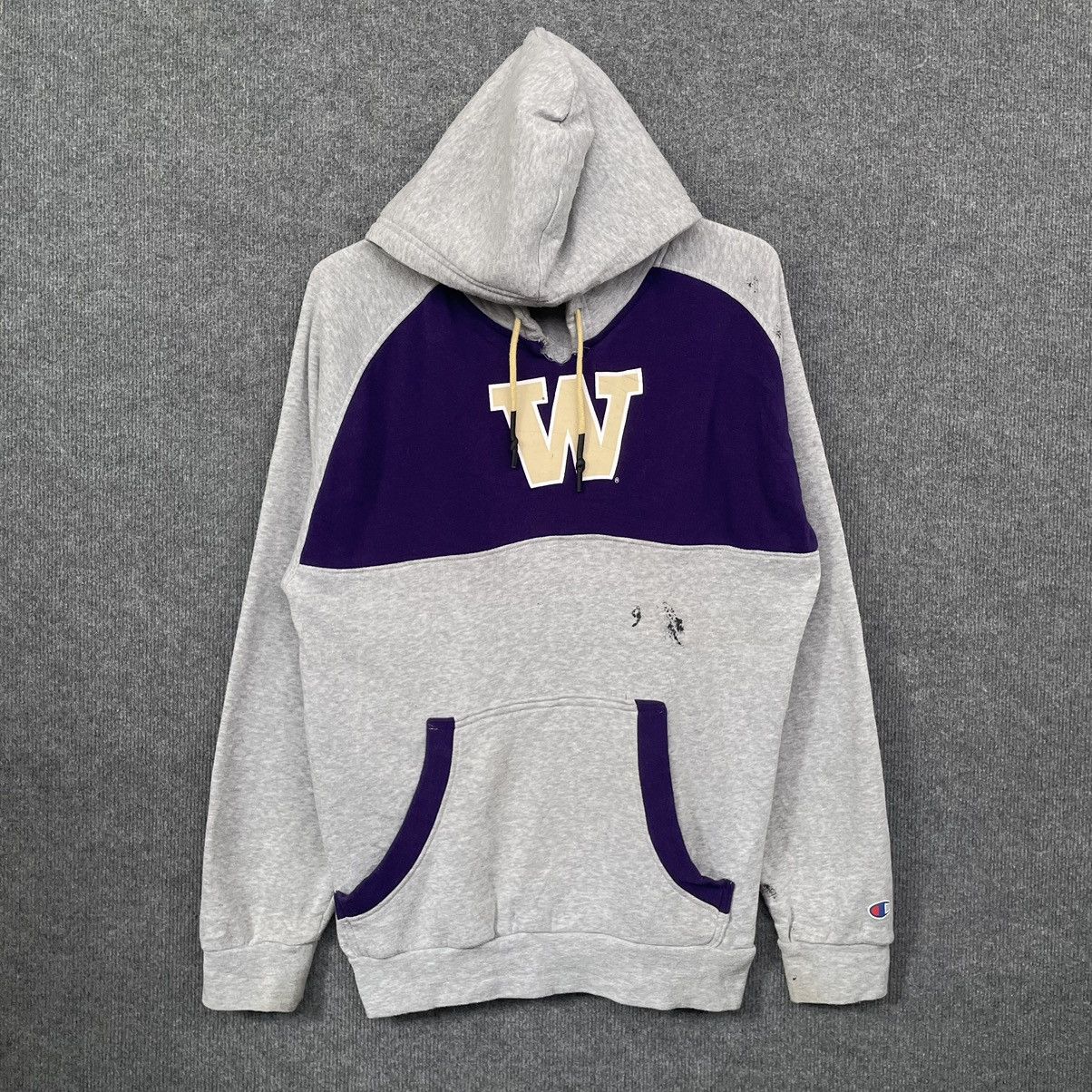 Champion × Vintage 2000s Champion Washington Huskies NCAA Pullover Hoodie Size US M / EU 48-50 / 2 - 1 Thumbnail