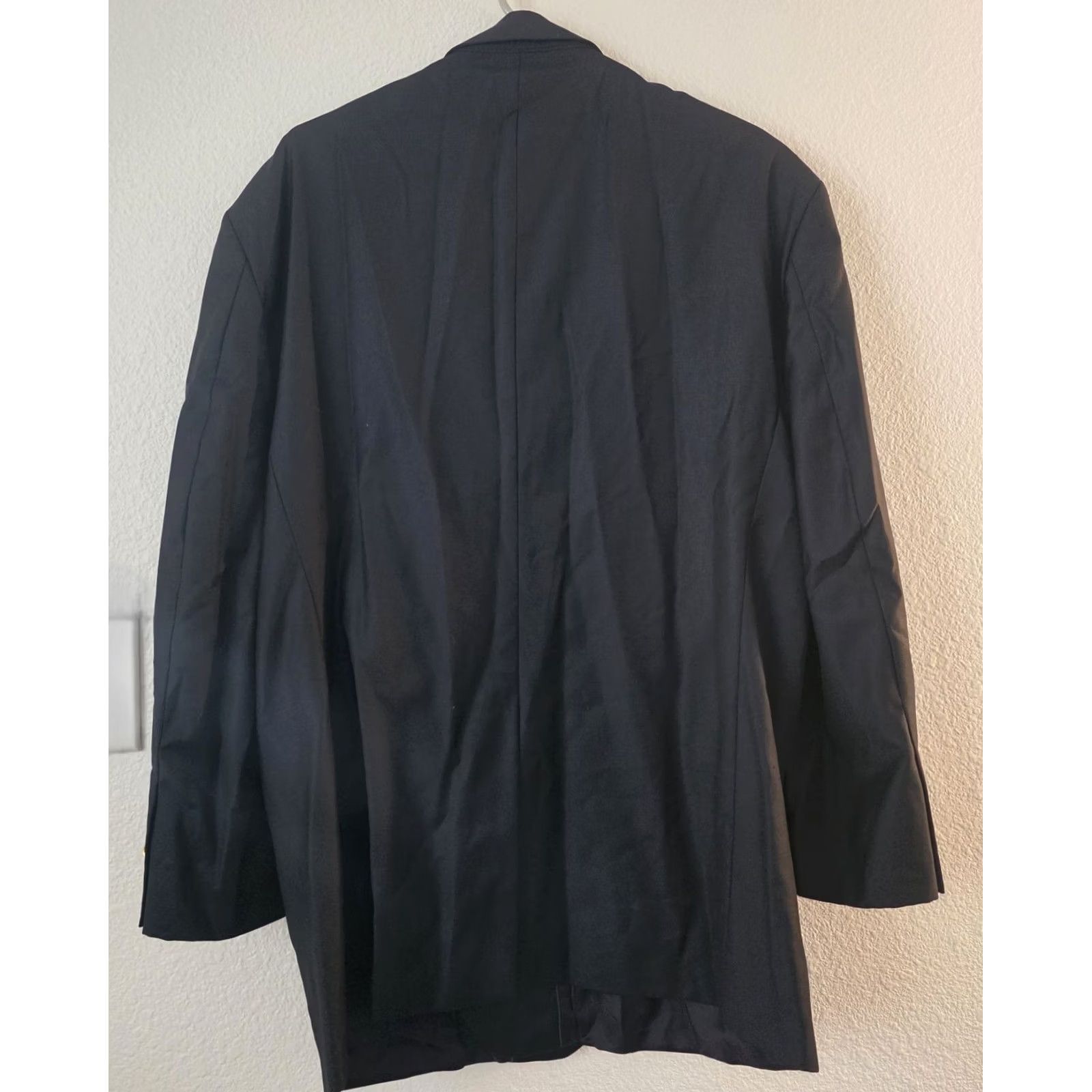 Brooks Brothers VINTAGE Brooks Brothers Blazer Madison Saxxon Country Club Wool Sport Coat Black 50R Men Size 50R - 4 Thumbnail