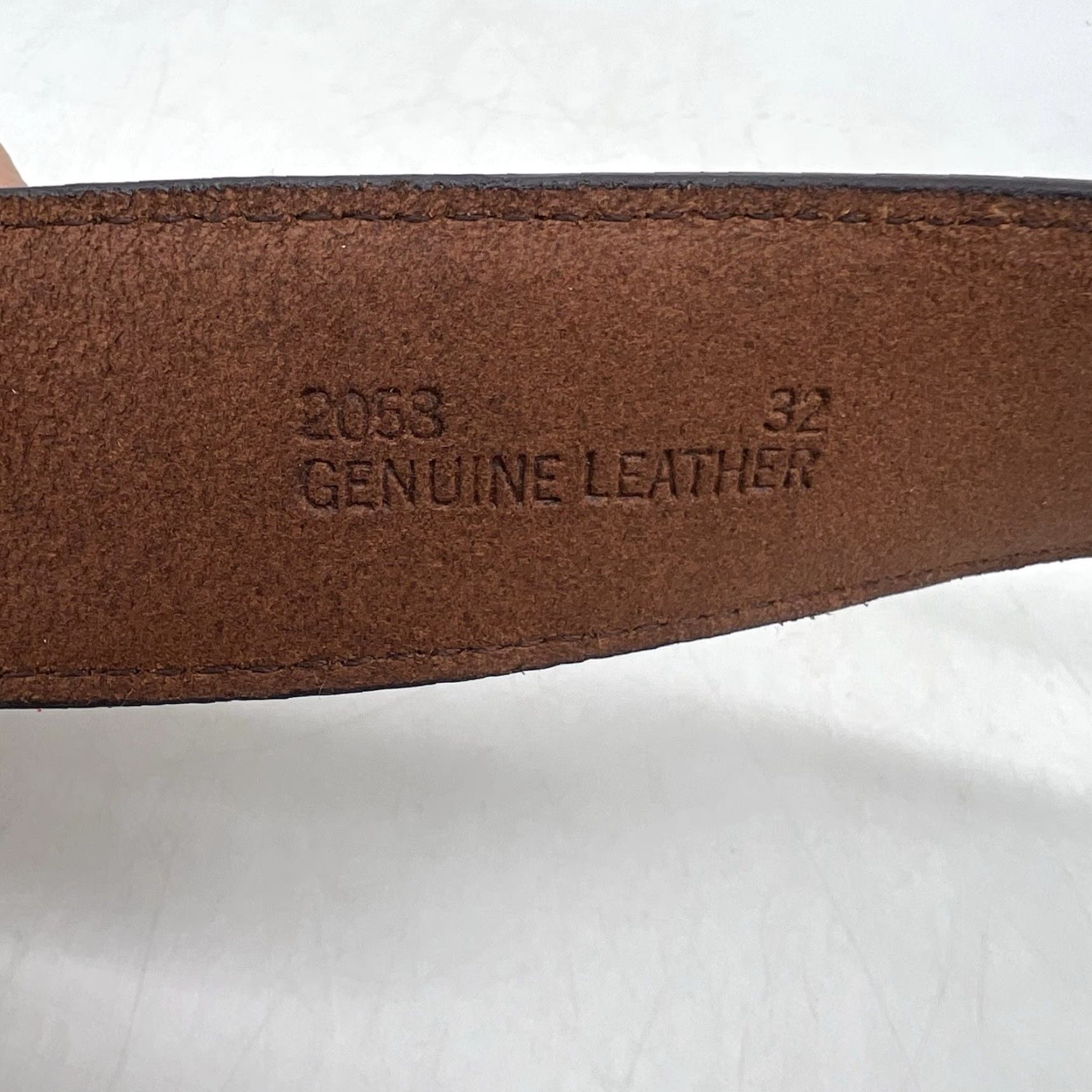 Vintage 3-D Belt Womens Brown Leather Bridal Sz 32 #20530 EUC Size ONE SIZE - 3 Thumbnail