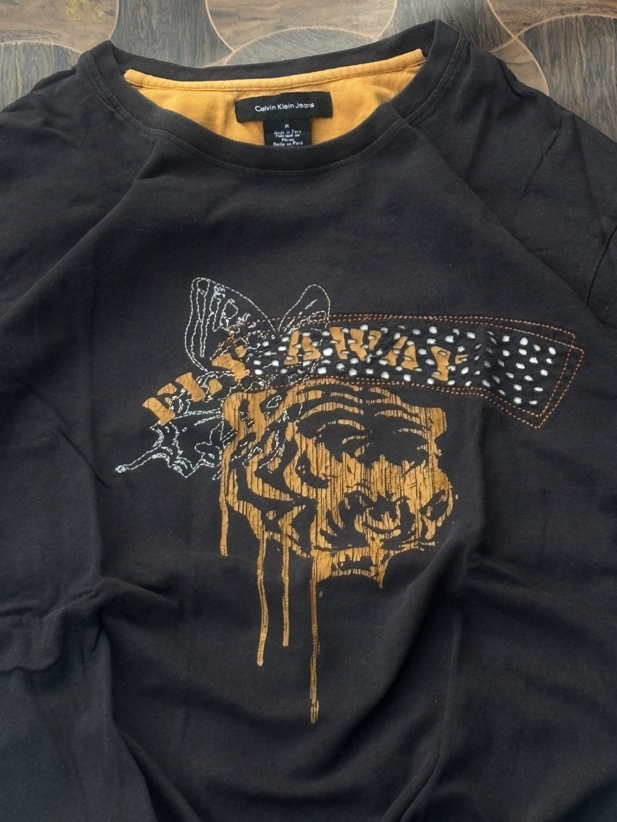 Calvin Klein Calvin Klein Jeans Y2K Tiger Graphic Layered Longsleeve Tee Size US XS / EU 42 / 0 - 7 Thumbnail