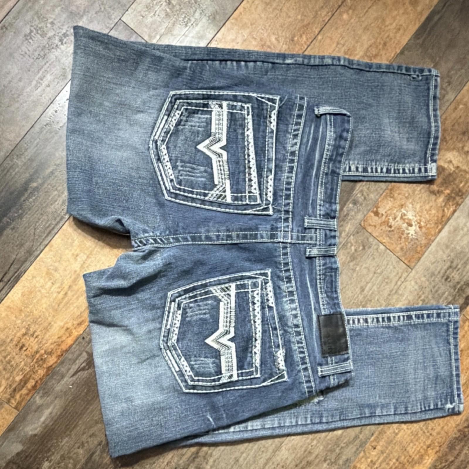 Other GS-115 premium Slim Fit Jeans Distressed Men's 36x31 Size US 36 / EU 52 - 4 Thumbnail