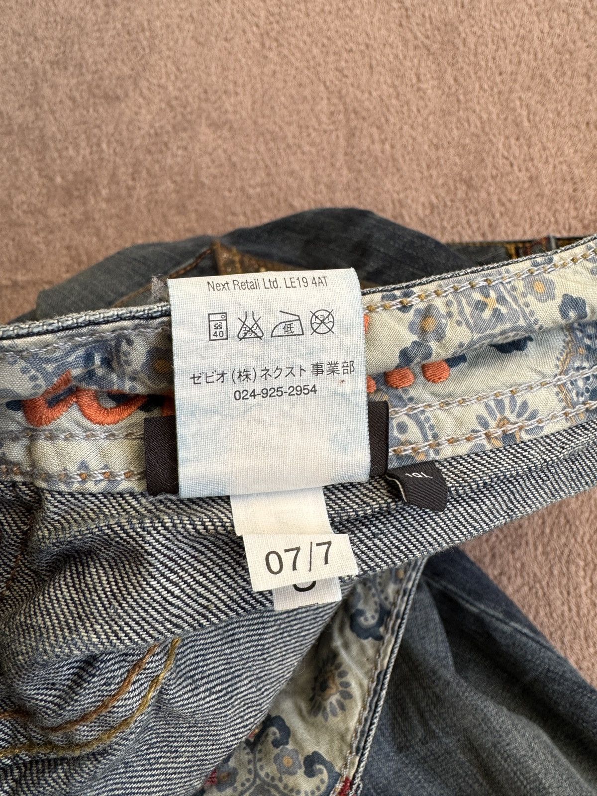 Japanese Brand Y2K vintage Crazy Jeans Washed miss me LGB ifsixwasnine vibe Size 32" / US 10 / IT 46 - 7 Thumbnail