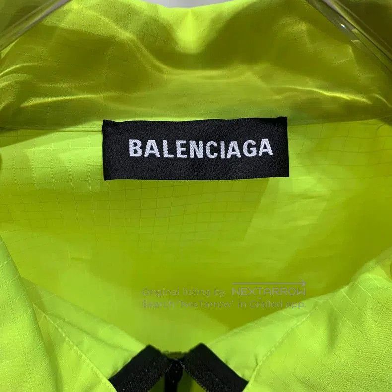 Balenciaga Balenciaga Fluorescent Yellow Patchwork Jacket. Size US XS / EU 42 / 0 - 2 Thumbnail