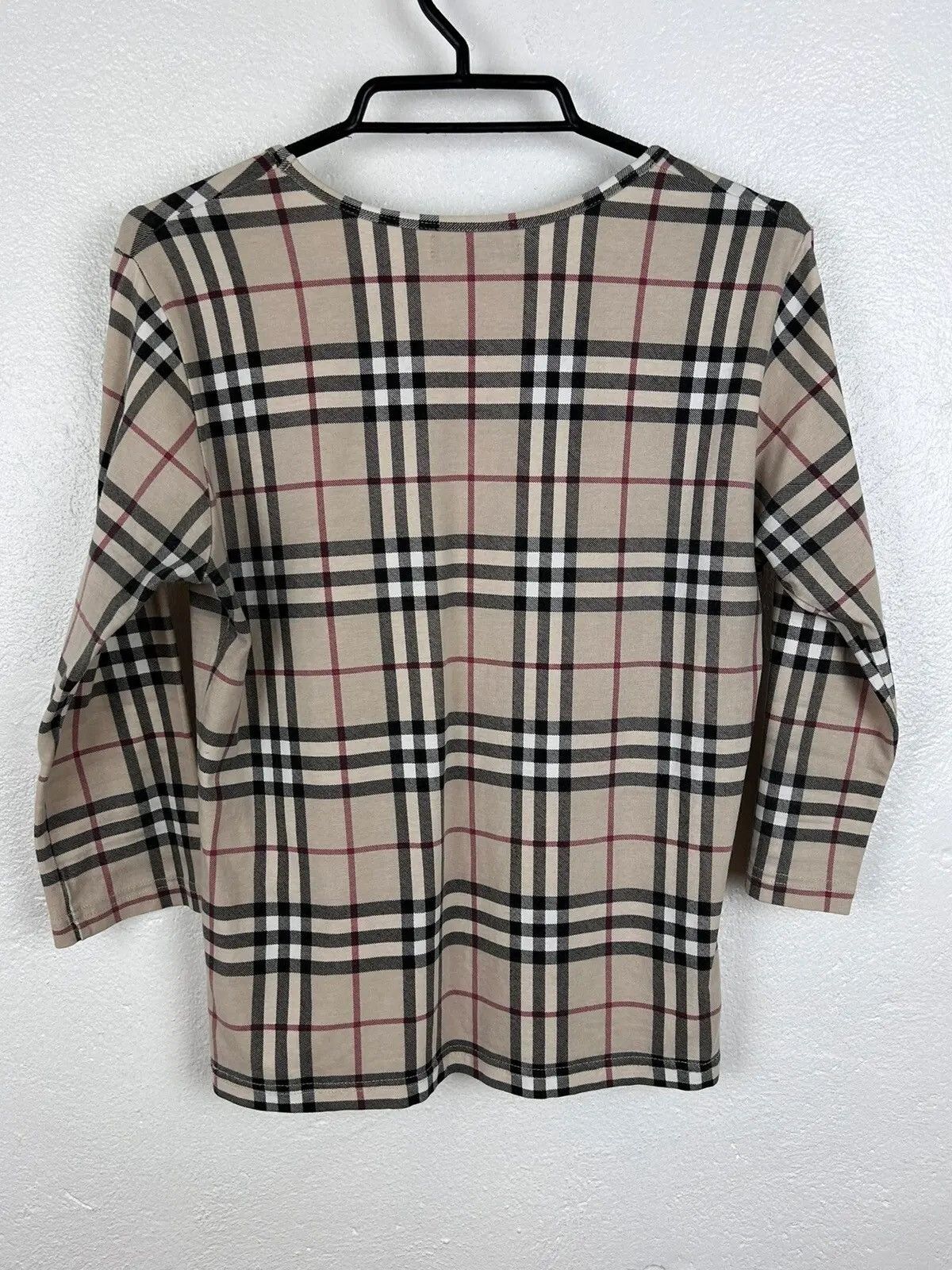 Burberry Vintage Burberry London Nova Check 3/4 Sleeve T-Shirt Size M / US 6-8 / IT 42-44 - 5 Thumbnail