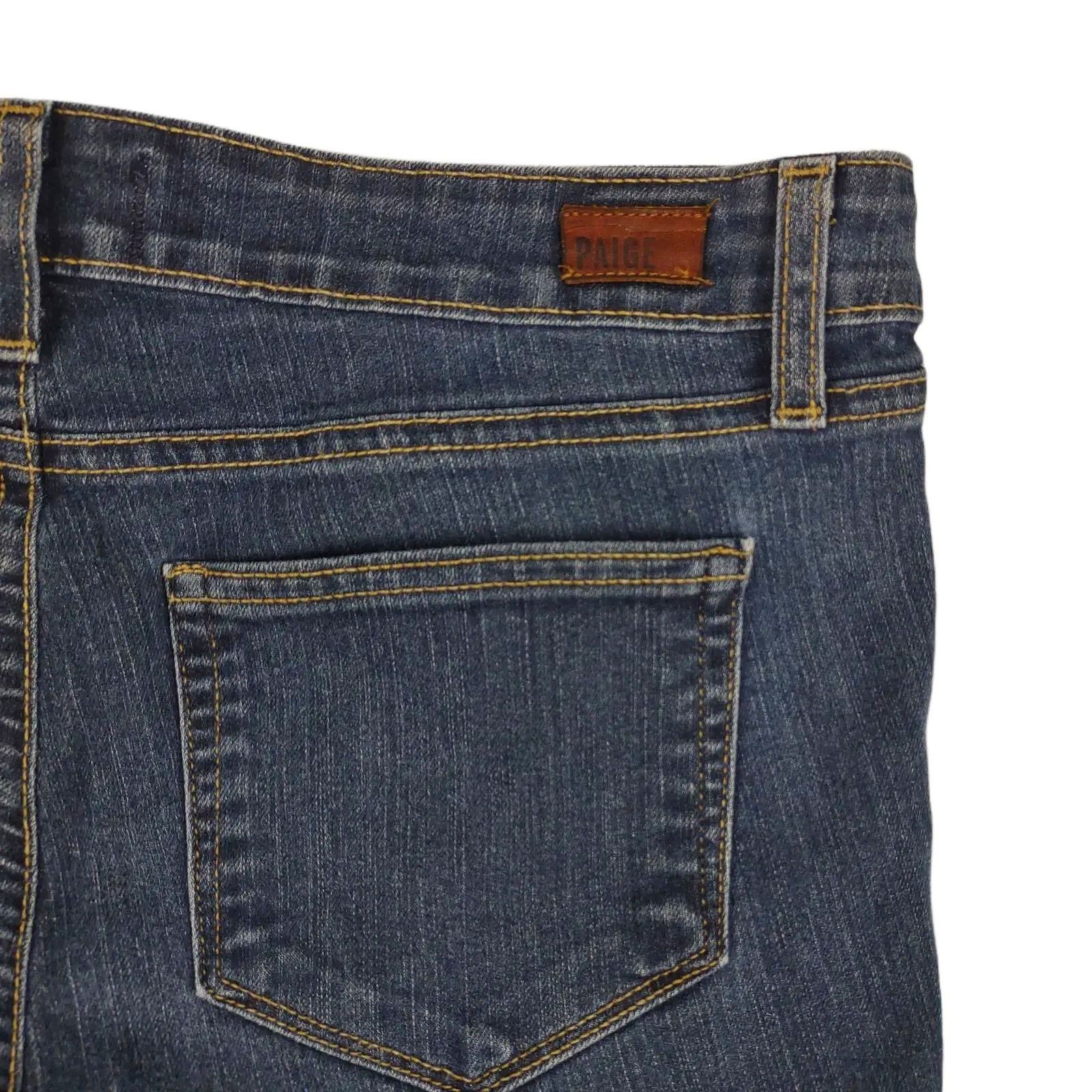 Paige PAIGE Peg Skinny Stretch Denim Jeans, Made USA Low Rise Size 31" - 8 Thumbnail