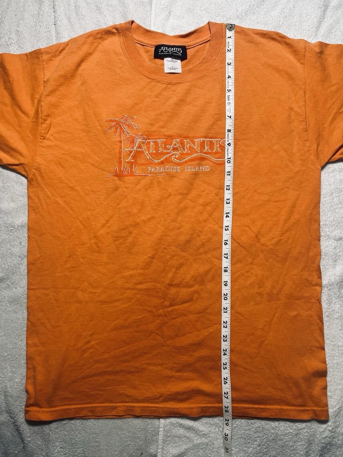 Other Atlantis Paradise Island Orange Graphic T-Shirt Size Large Size US L / EU 52-54 / 3 - 6 Thumbnail