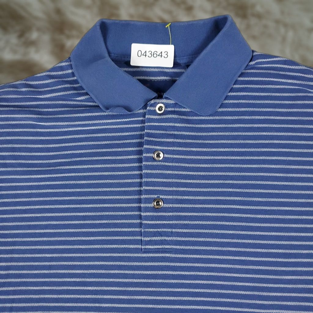 Vintage Greg Norman Polo Men XL Black Striped Short Sleeve Casual Activewear Size US XL / EU 56 / 4 - 1 Thumbnail
