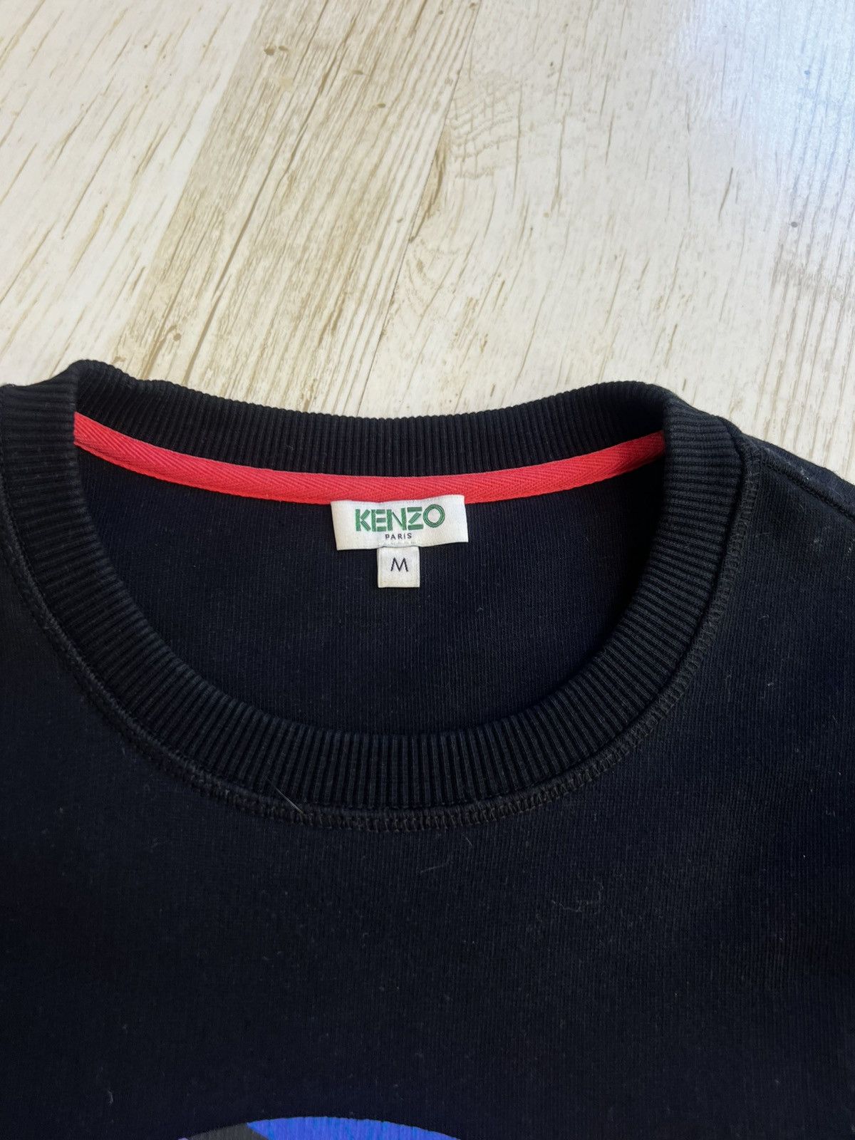 Kenzo Kenzo Paris Embroidered Logo Sweatshirt Black Size M Size US M / EU 48-50 / 2 - 6 Thumbnail