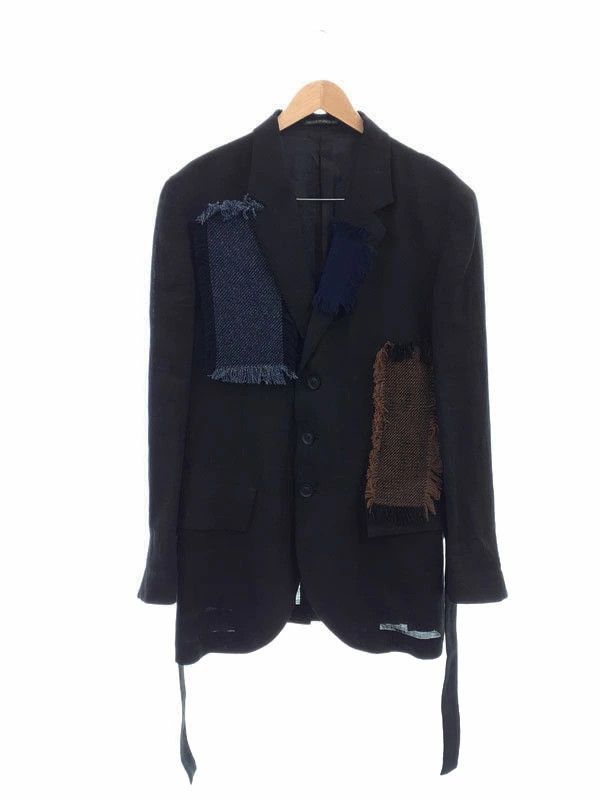Yohji Yamamoto POUR HOMME linen tailored patch jacket HZ-J76-334 Size US M / EU 48-50 / 2 - 1 Thumbnail