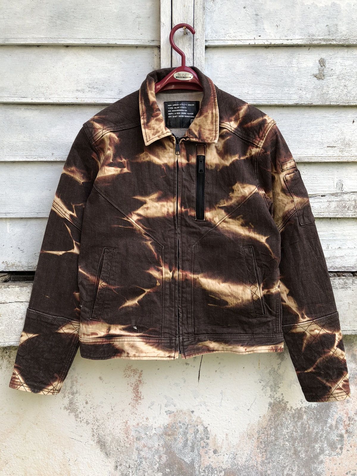 Other Glow Kicks Acid Flame Denim Workers Jacket Size US M / EU 48-50 / 2 - 3 Thumbnail