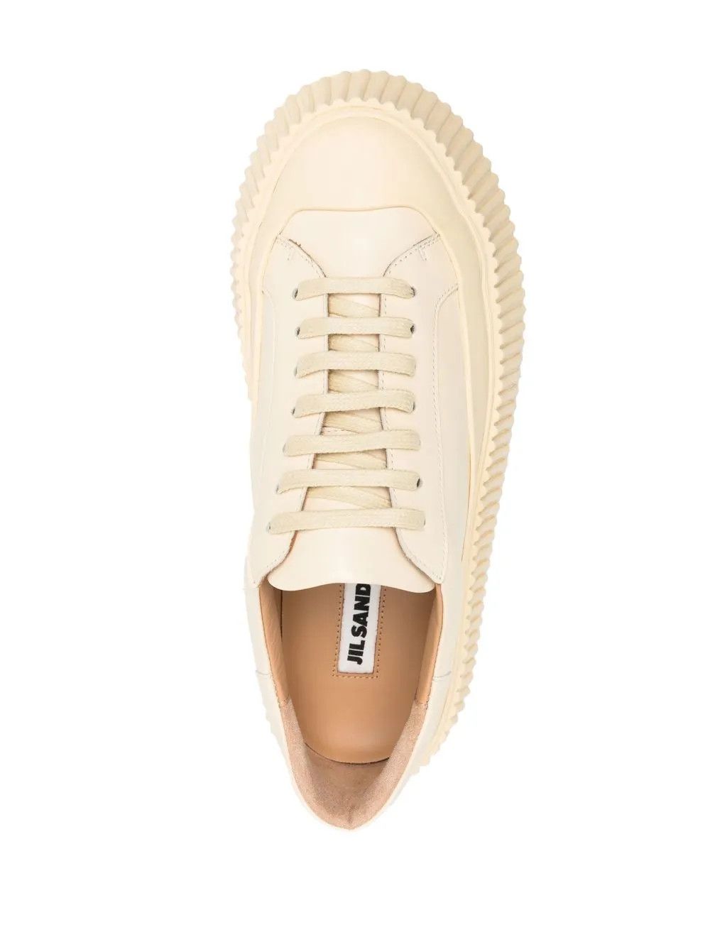 Jil Sander o1y1025 Low-Top Sneakers in Beige Size US 8 / IT 38 - 4 Thumbnail