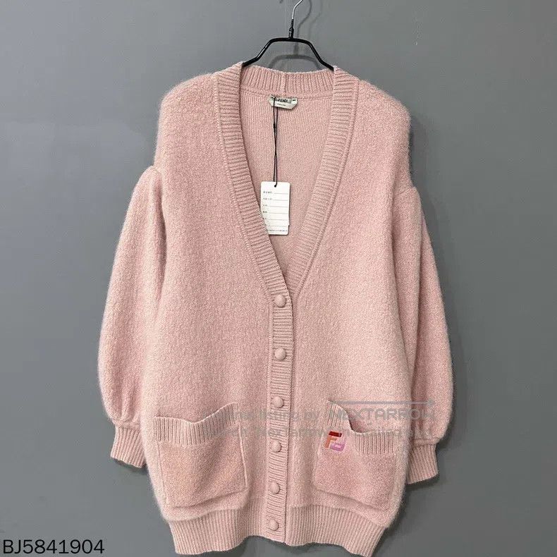 Fendi Fendi Cherry Blossom Embroidered Logo Open Cardigan Size XXS / US 00 / IT 34 - 1 Thumbnail