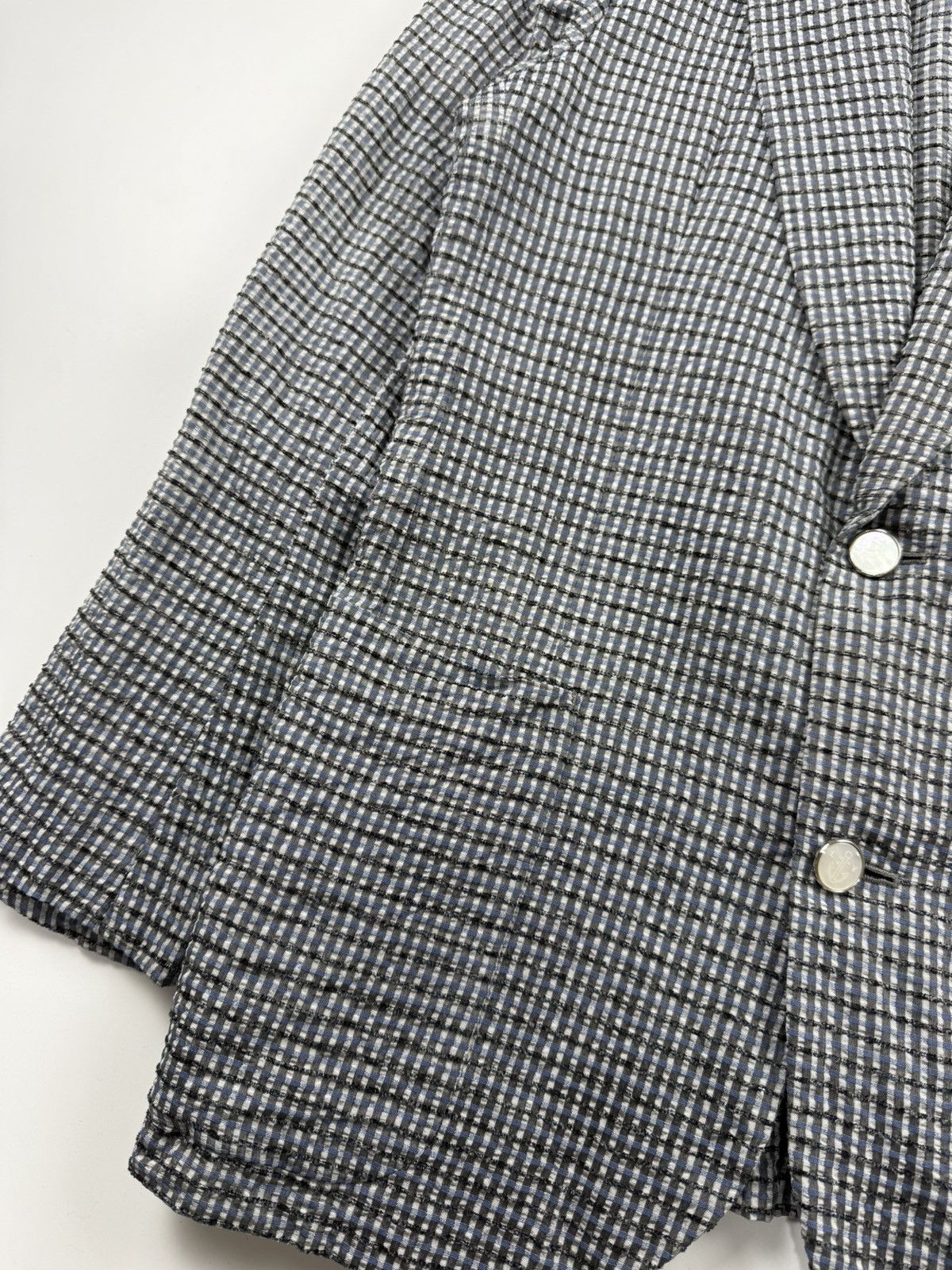 Louis Vuitton Louis Vuitton S/S’13 Check Pattern Silk Jacket Size US M / EU 48-50 / 2 - 4 Thumbnail