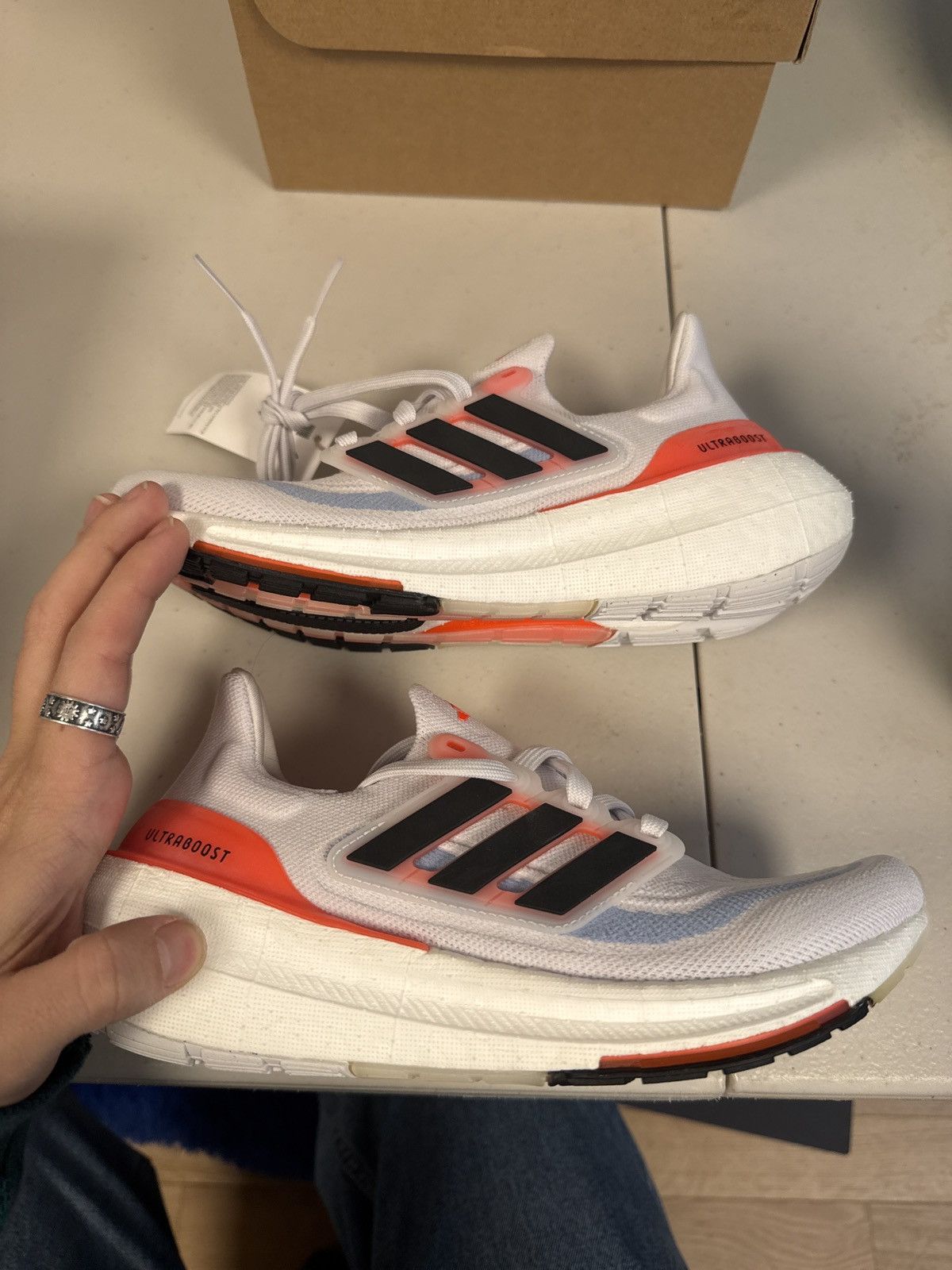 Adidas Adidas Ultra boost light solar red Size US 6 / IT 36 - 2 Thumbnail