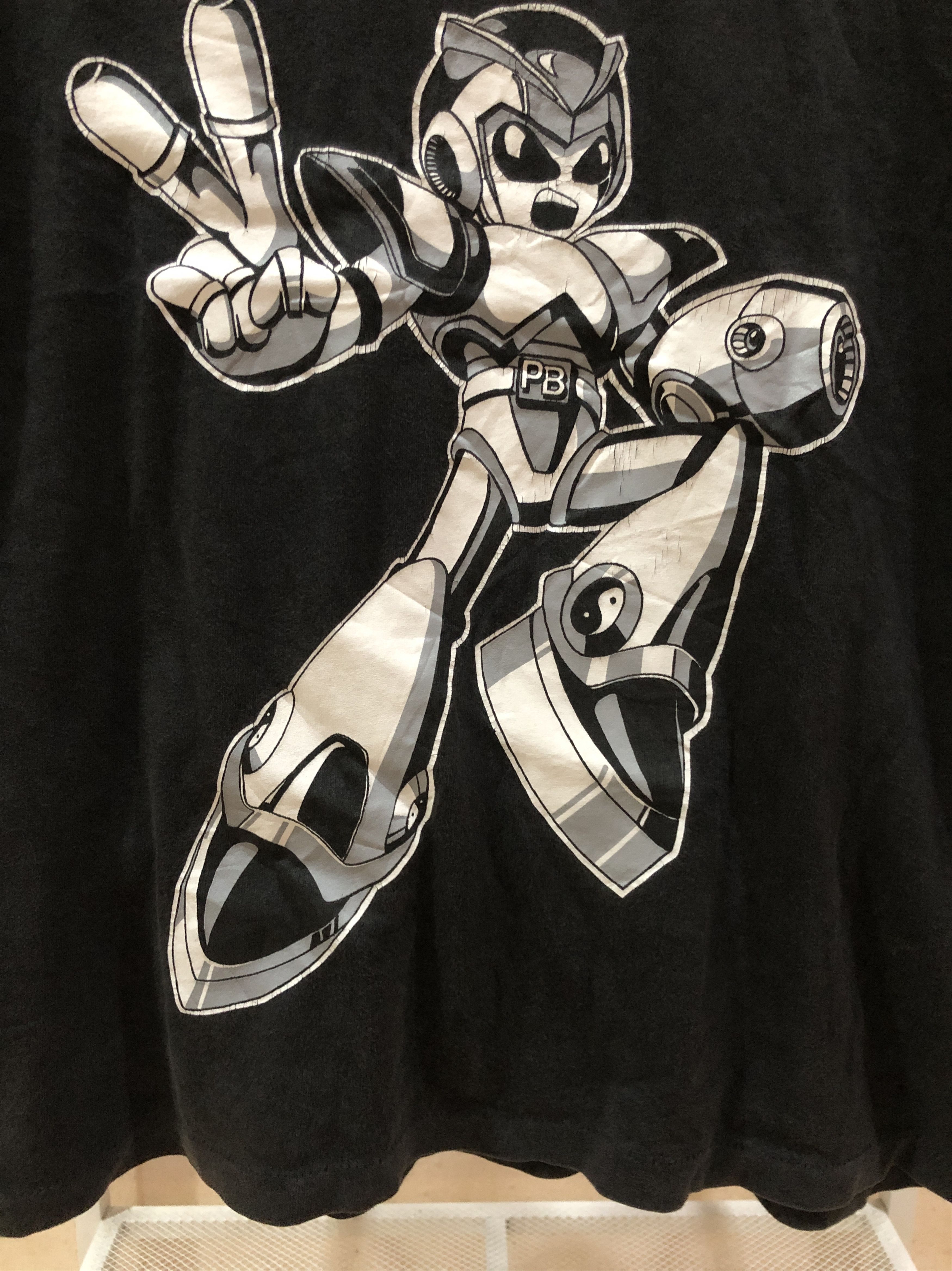 Anime Vintage Peace Bomb Techno Robot Inspired Mega Man Video Game Size US L / EU 52-54 / 3 - 3 Thumbnail