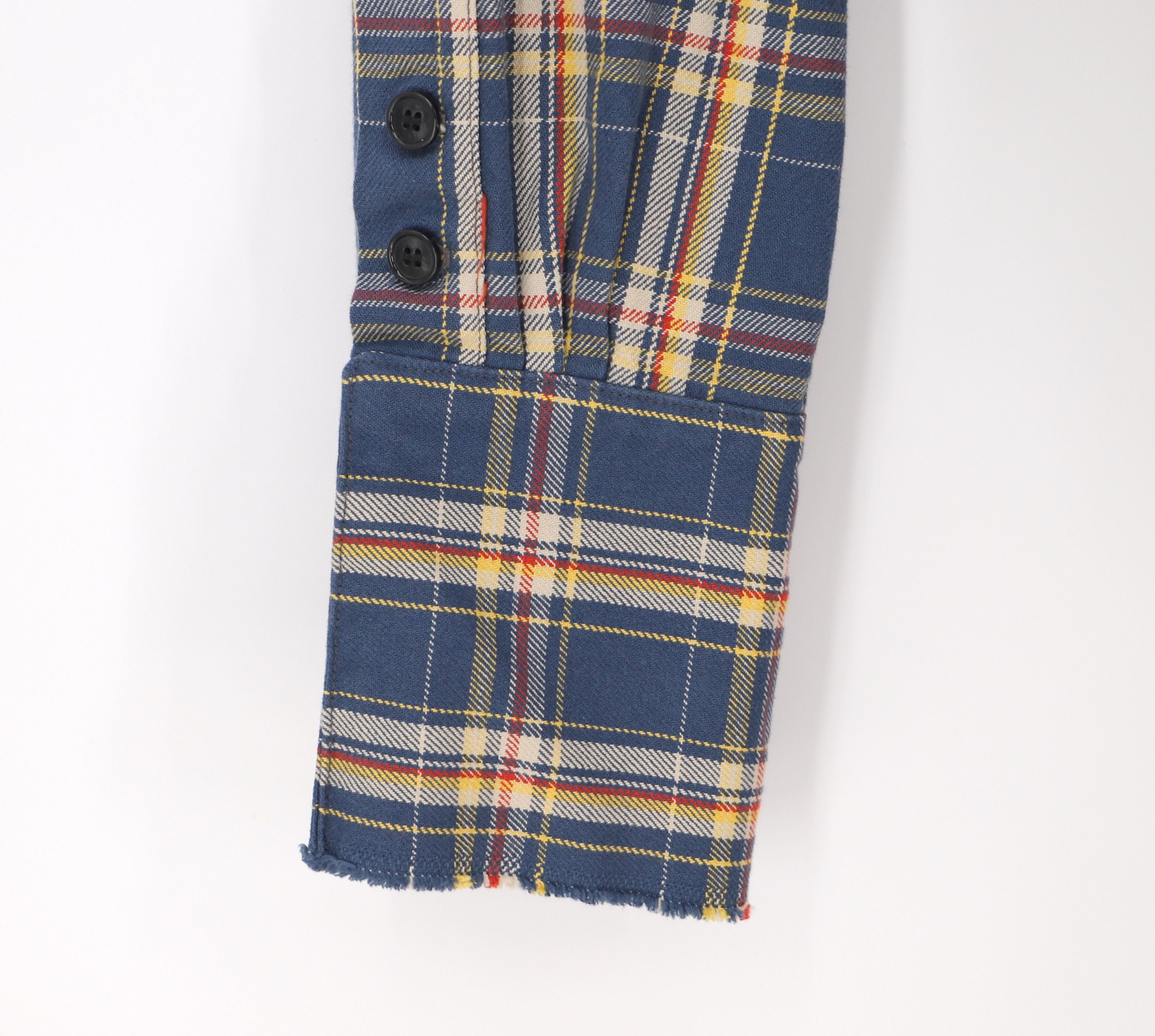 Greg Lauren GREG LAUREN Trucker Front Boxy Button Up Shirt Plaid Size 4 Size US XL / EU 56 / 4 - 6 Thumbnail