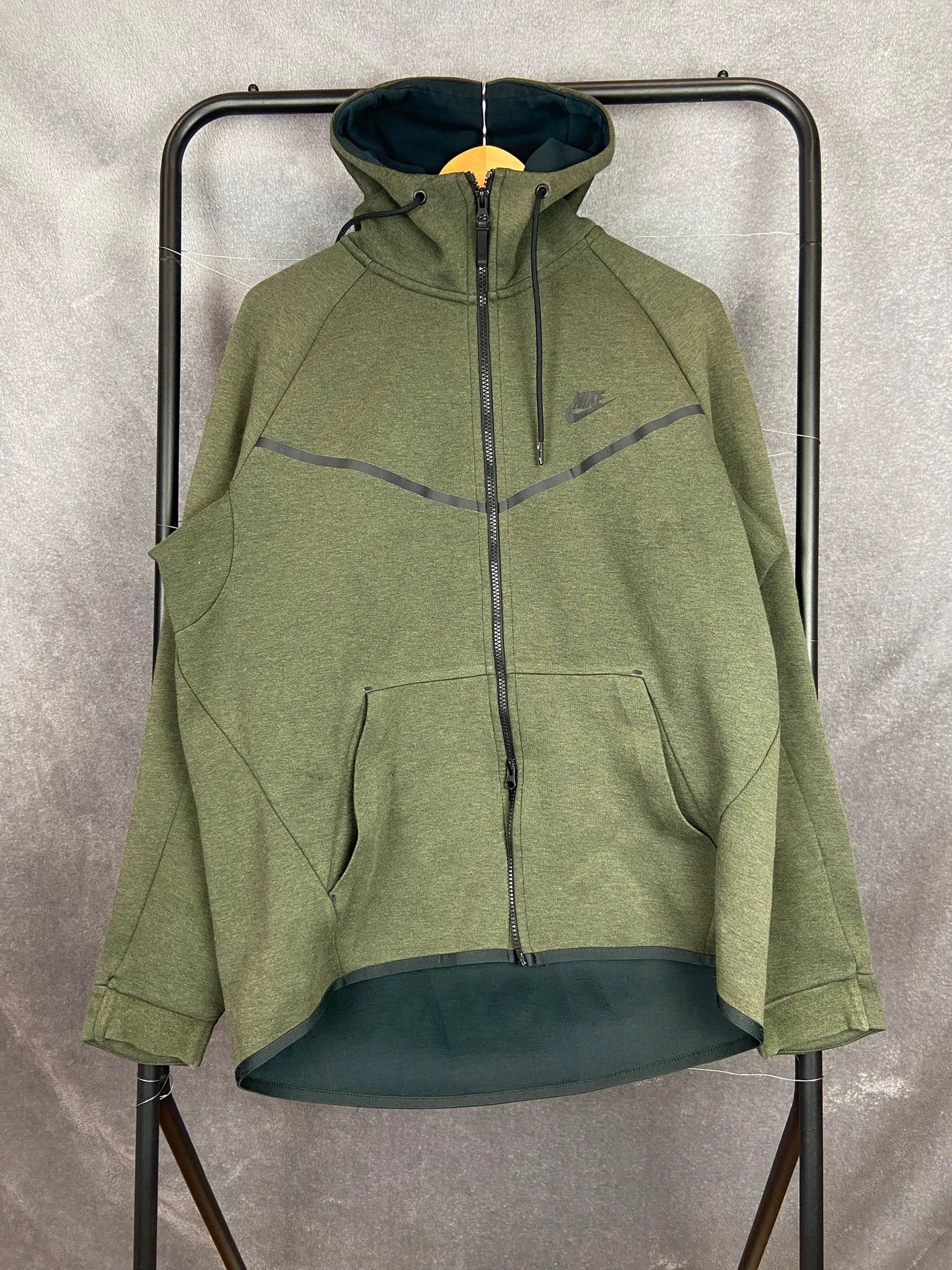 Nike Nike Tech Fleece Full Zip Hoodie Green L Size US L / EU 52-54 / 3 - 2 Thumbnail