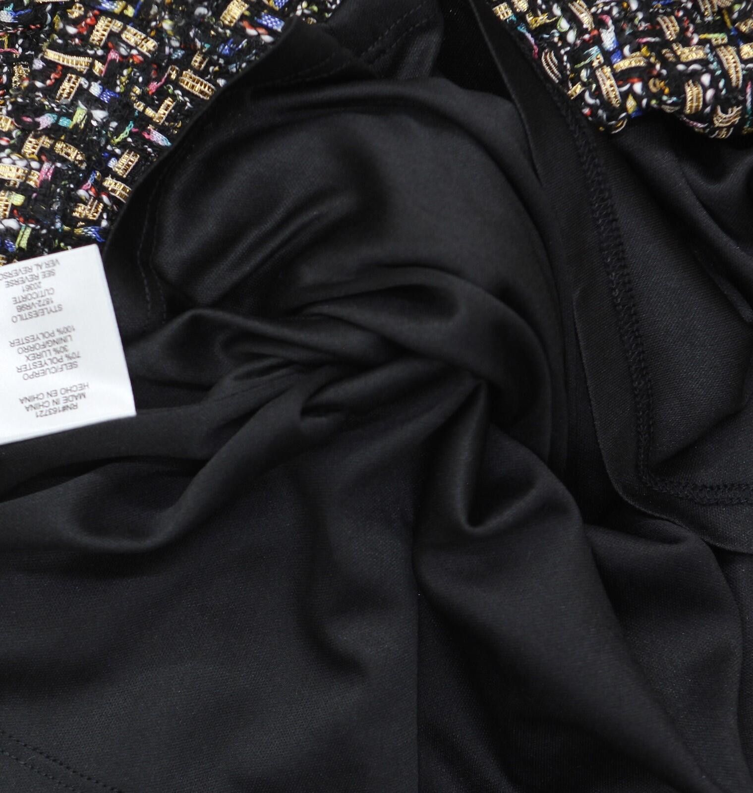 Other Nwt City Studio Sheath Mini Dress Black / Gold Multi 0 Size XS / US 0-2 / IT 36-38 - 5 Thumbnail