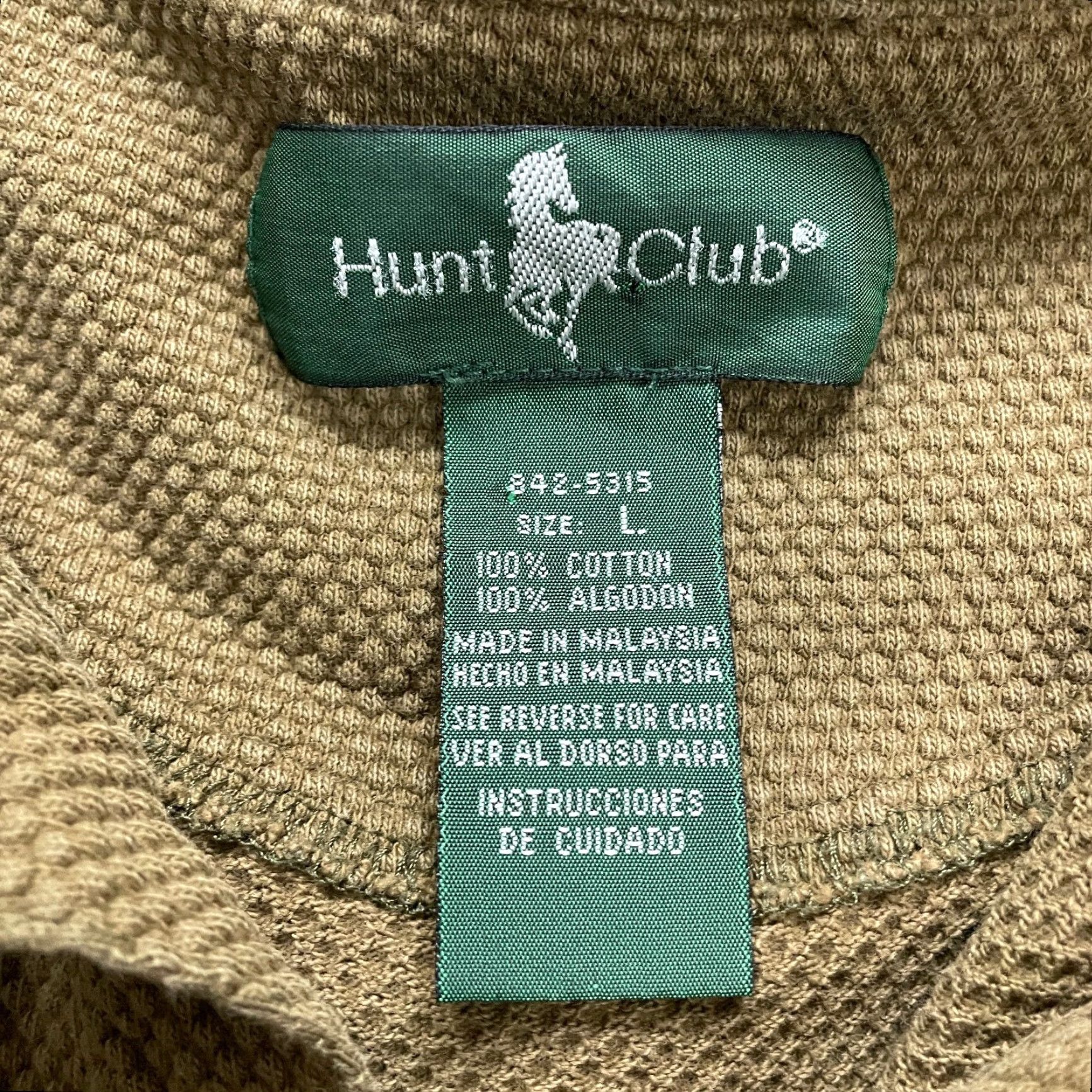 Vintage Hunt Club Polo Shirt Men’s Large Green Long Sleeve 100% Cotton Casual Outdoor Activewear Size US L / EU 52-54 / 3 - 7 Thumbnail