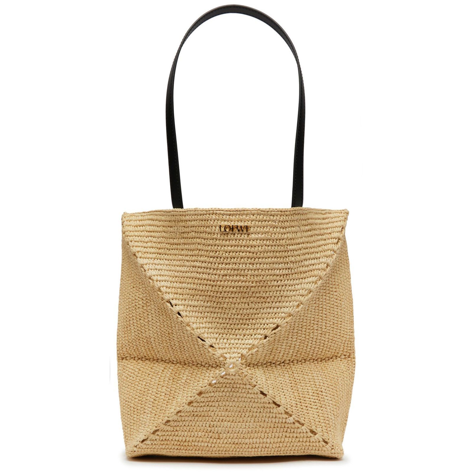 Loewe LOEWE Puzzle Fold Natural Raffia Tote Bag New & Authentic Size ONE SIZE - 1 Thumbnail