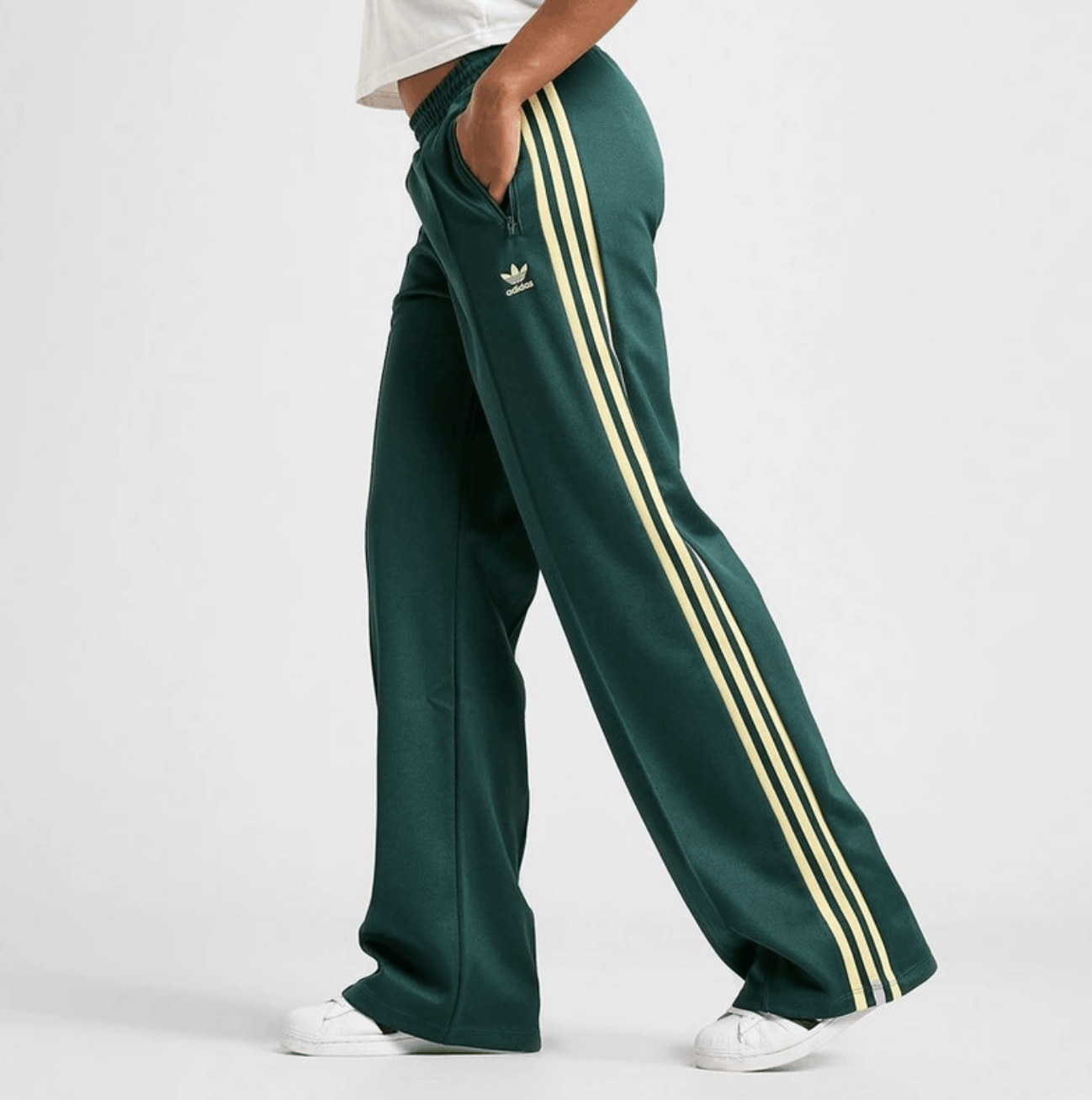 Adidas Adidas Originals Green & Yellow Pants Size 25" / US 0 / IT 36 - 9 Thumbnail