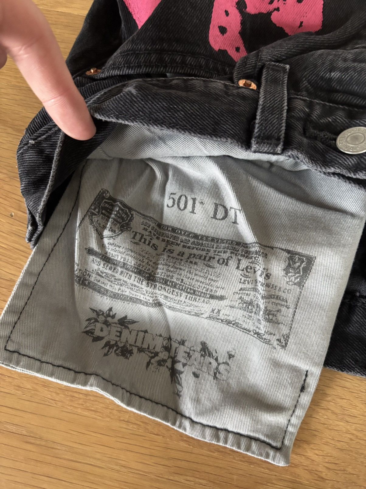 DENIM TEARS Denim Tears Bstroy Tears Blue/Pink 501 Jeans 32x32 Size US 32 / EU 48 - 12 Thumbnail