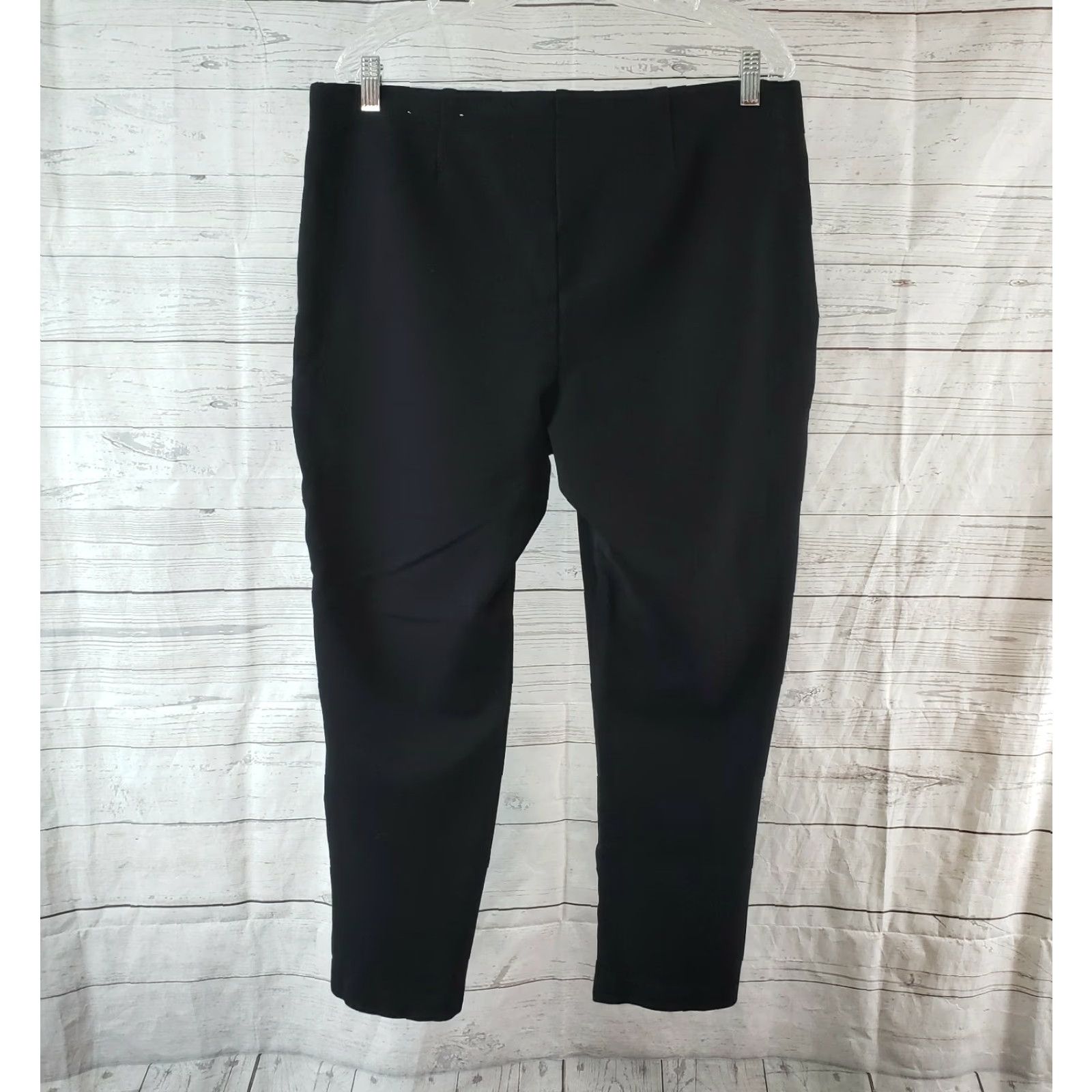 Vintage MAC Womens Anna Pants 16 Black Mid Rise Dress Pants Regular Inseam 29.5in 40 US Solid Polyamide Brand MAC Men's? Women’s Size 38" / US 16 / IT 52 - 3 Thumbnail