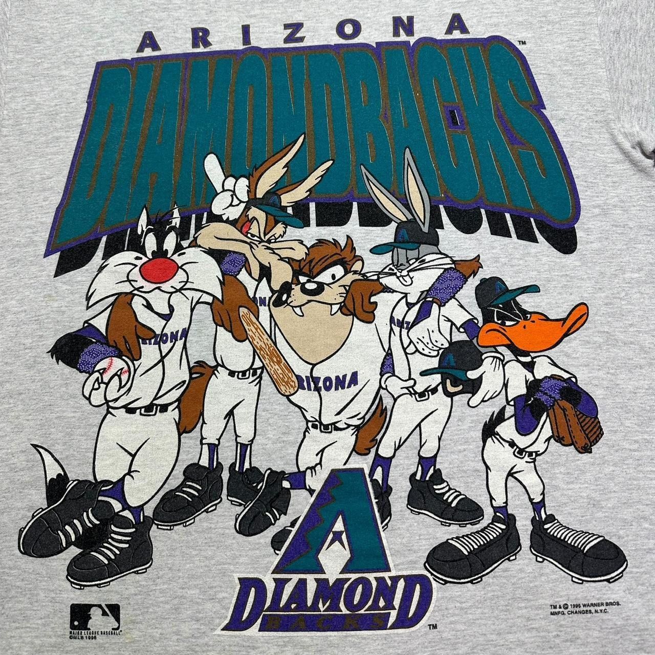 MLB × Vintage × Warner Bros Vintage Arizona Diamondbacks Looney Tunes 1995 T-Shirt Size US XL / EU 56 / 4 - 3 Thumbnail
