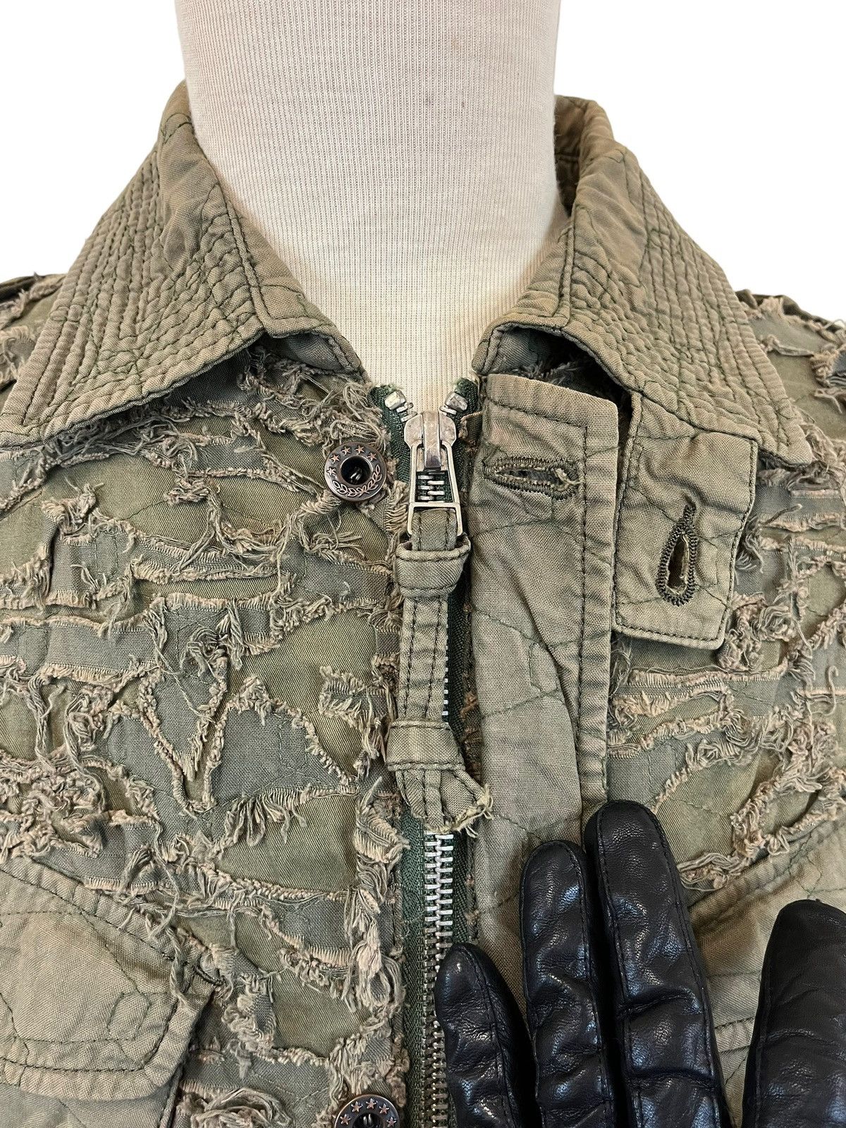Japanese Brand Japanese Brand Mangrove Distressed Army Jacket Size US L / EU 52-54 / 3 - 12 Thumbnail