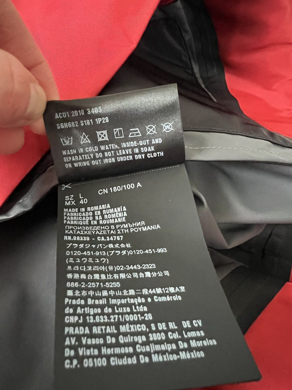 Prada Prada Nylon Gabardine Jacket Size US L / EU 52-54 / 3 - 12 Thumbnail