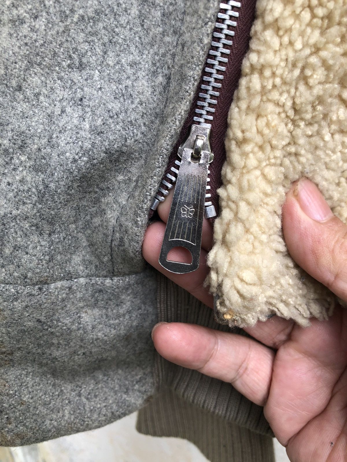 Vintage Vintage 90s Belair Leather Lining Wool Sherpa Lining Jacket Size US M / EU 48-50 / 2 - 6 Thumbnail