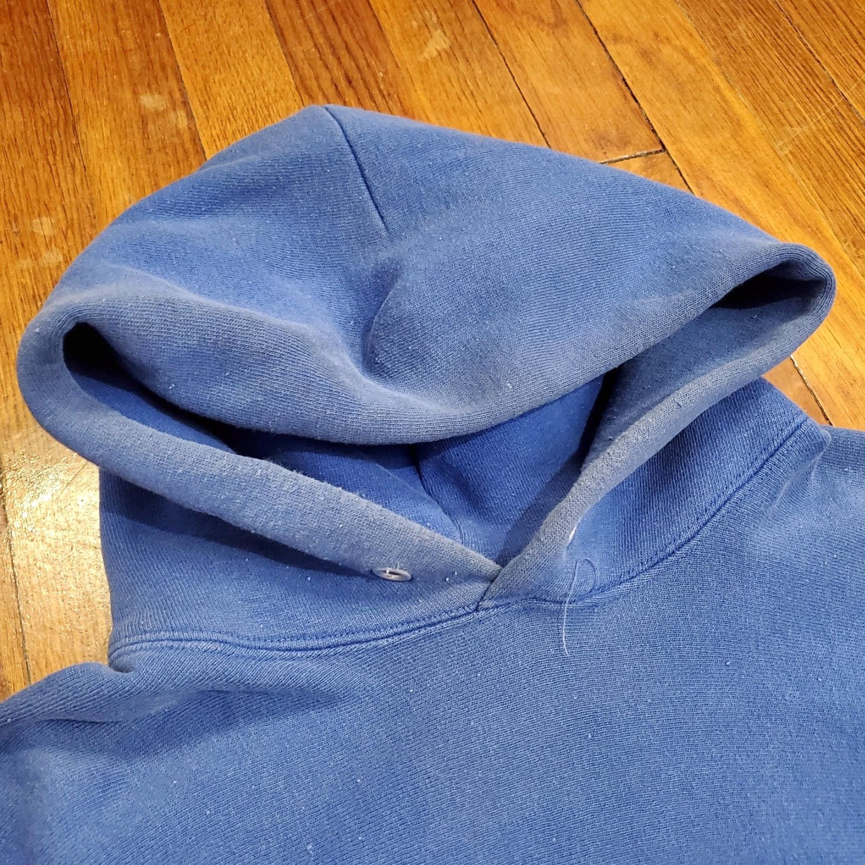Starter VINTAGE Starter Hoodie Sweatshirt Mens Large Blue Made USA Fleece Pullover 80s Size US L / EU 52-54 / 3 - 6 Thumbnail