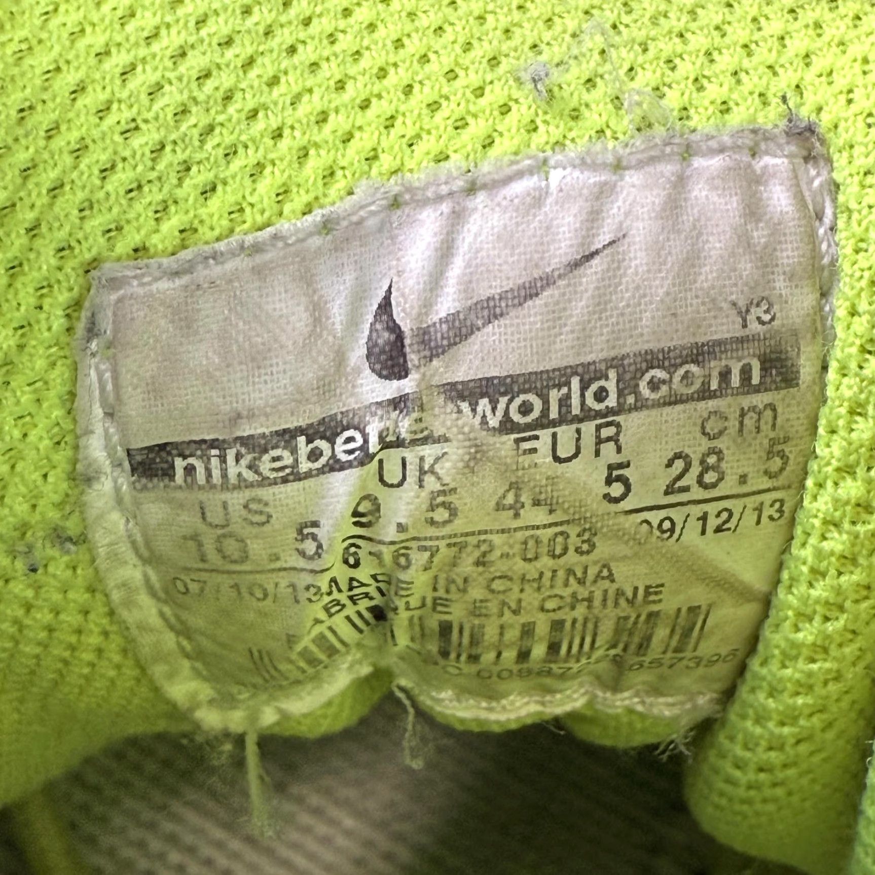 Nike VINTAGE Nike Air Zoom Flight 98 THE GLOVE Sneakers Men 10.5 Black Lakers 2013 616772 003 MAX FORCE 180 1 90 Size ONE SIZE - 5 Thumbnail