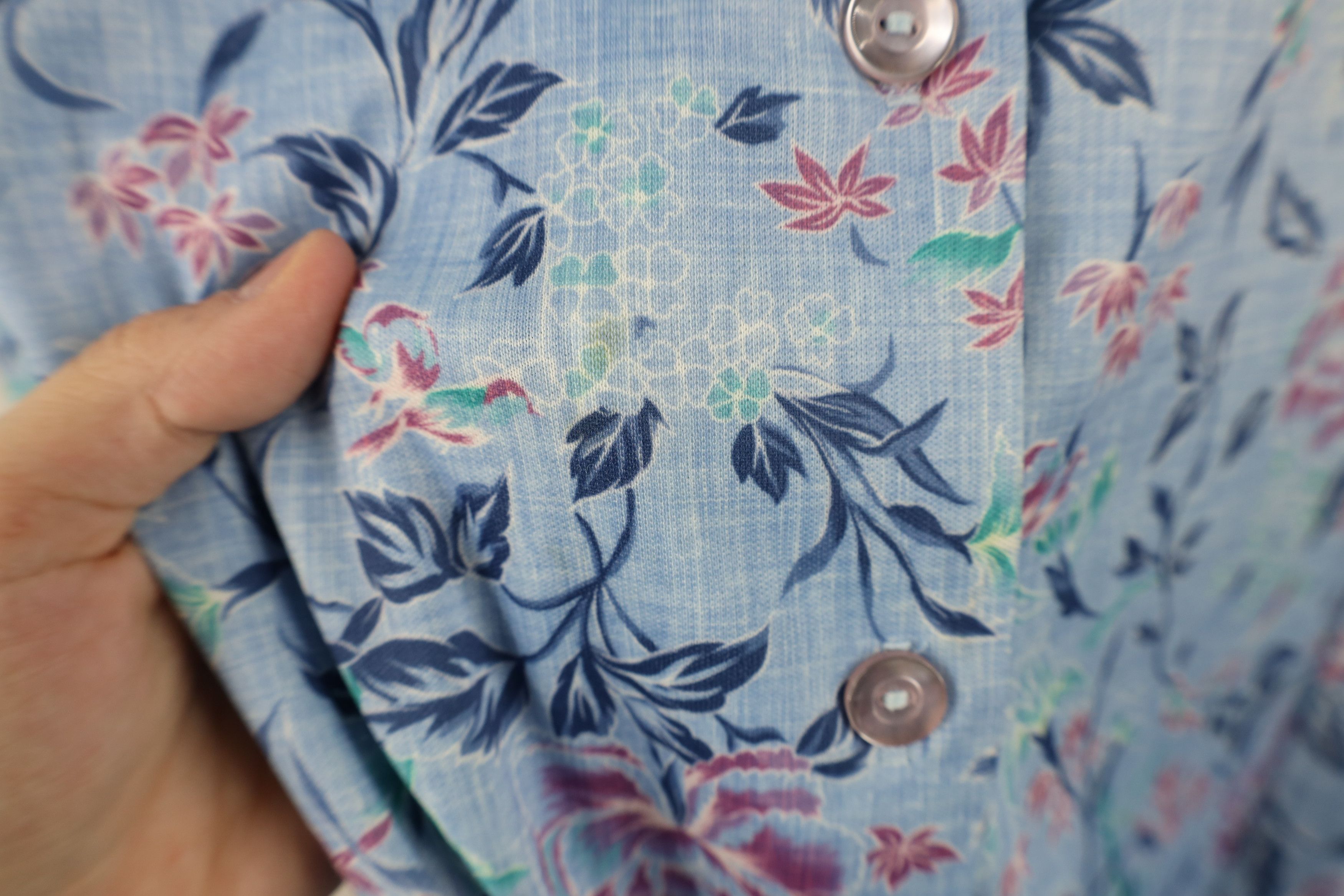Vintage Vintage 70s Streetwear Flower Knit Button Shirt Polyester Size M / US 6-8 / IT 42-44 - 9 Thumbnail